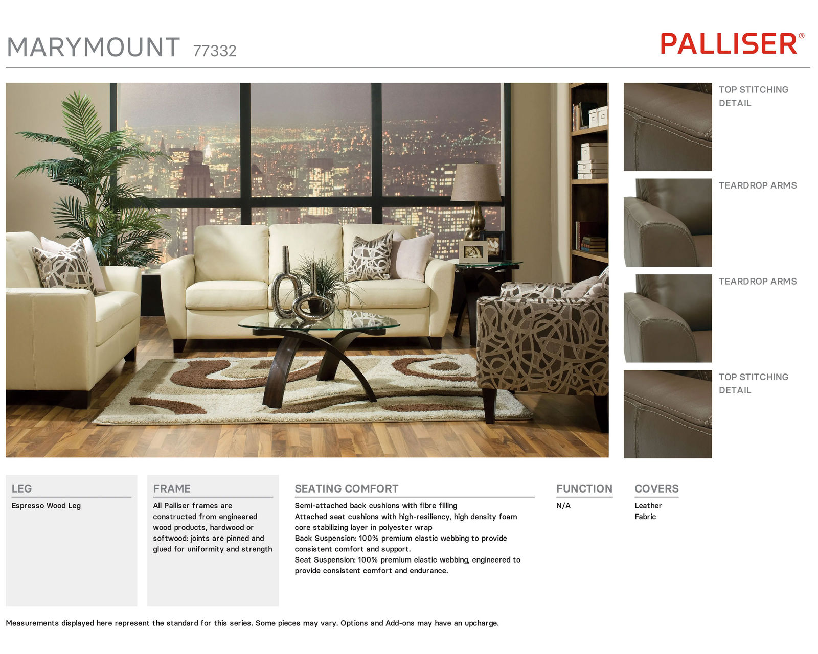 Marymount 77332 Sofa (83") +100 leathers