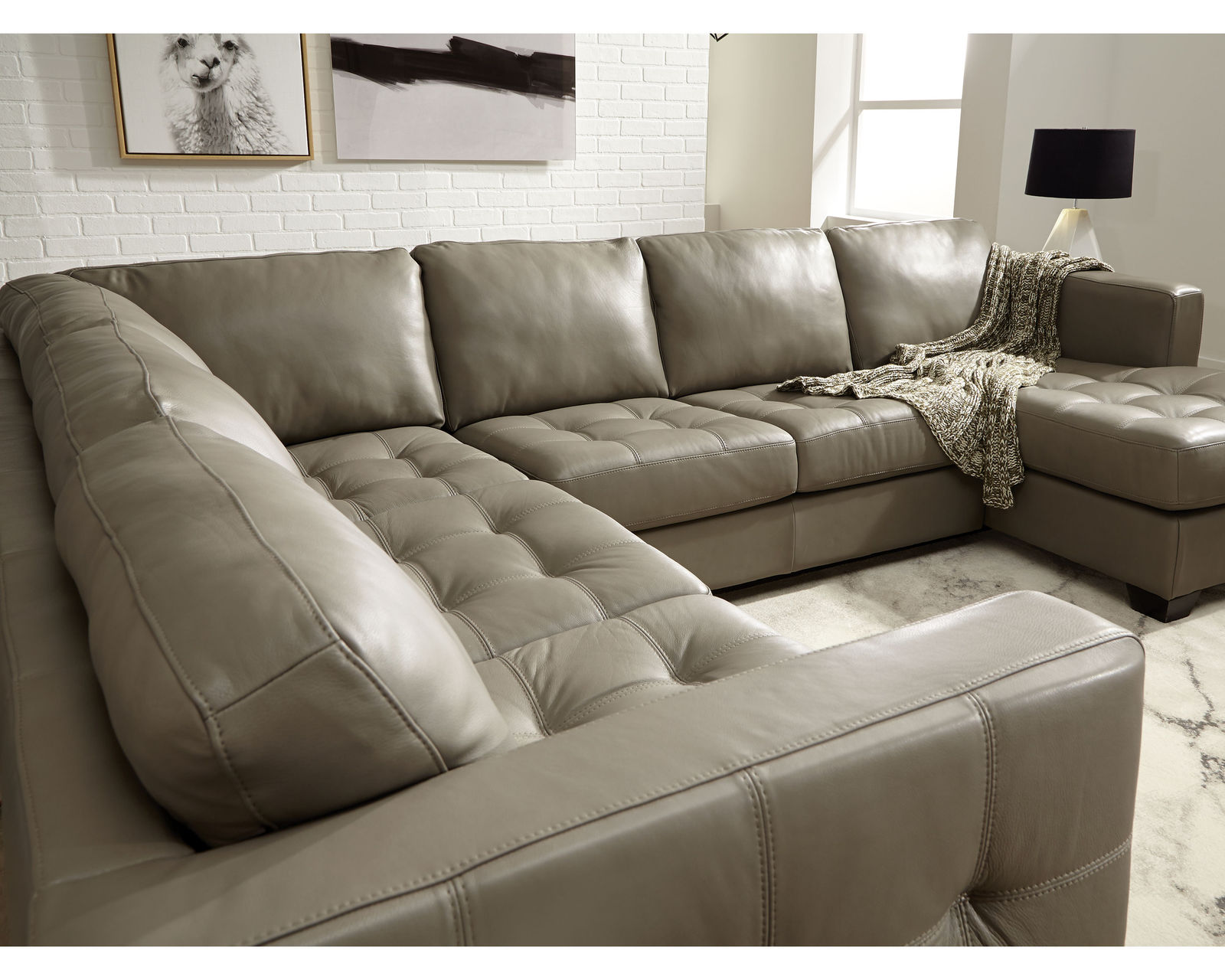 Barrett 77558 Sectional (+100 leathers) - Button Tufted Top