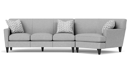 Layout O: Two Piece Sectional 131" x 60"
