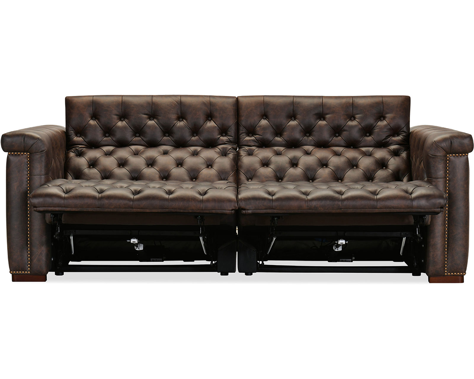 Savion Deux Two Cushion Power Headrest Power Reclining Sofa 089 (In stock)