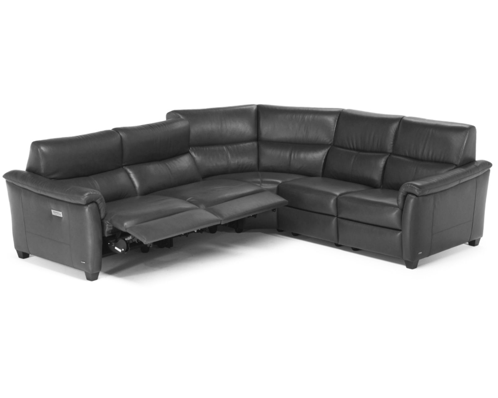 Astuzia C068 Triple Power Reclining Sectional (+40 fabrics) - Layout A: Five Piece Reclining Sectional - 111" x 111"