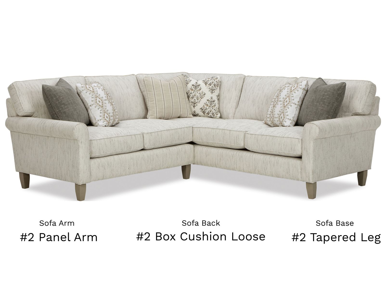 Paula Deen 242 Your Way Sectional (+100 High Performance Fabrics) - Create Your Sectional Just How You Want It