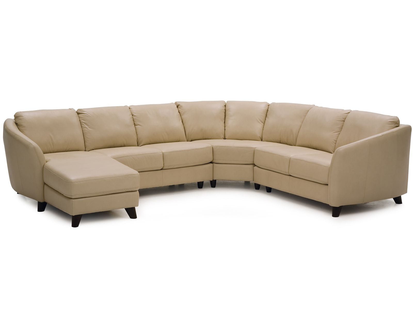Alula 77247 Sectional (+100 Leathers) - Layout B: Four Piece Sectional 62" x 122" x 99"
