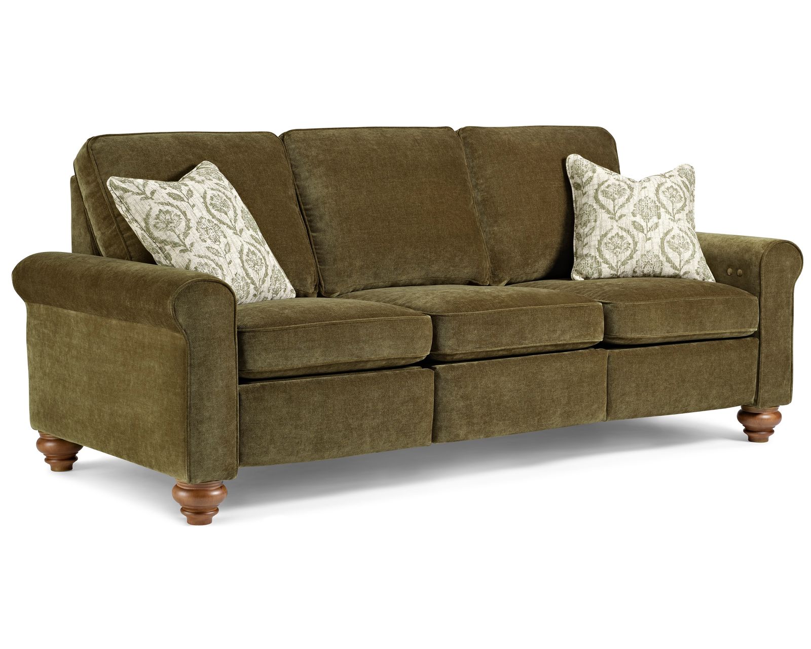 Weston 88" Power Incliner Sofa (+100 fabrics) 3 wood finishes - Available in Both Standard and High Performrance Fabrics