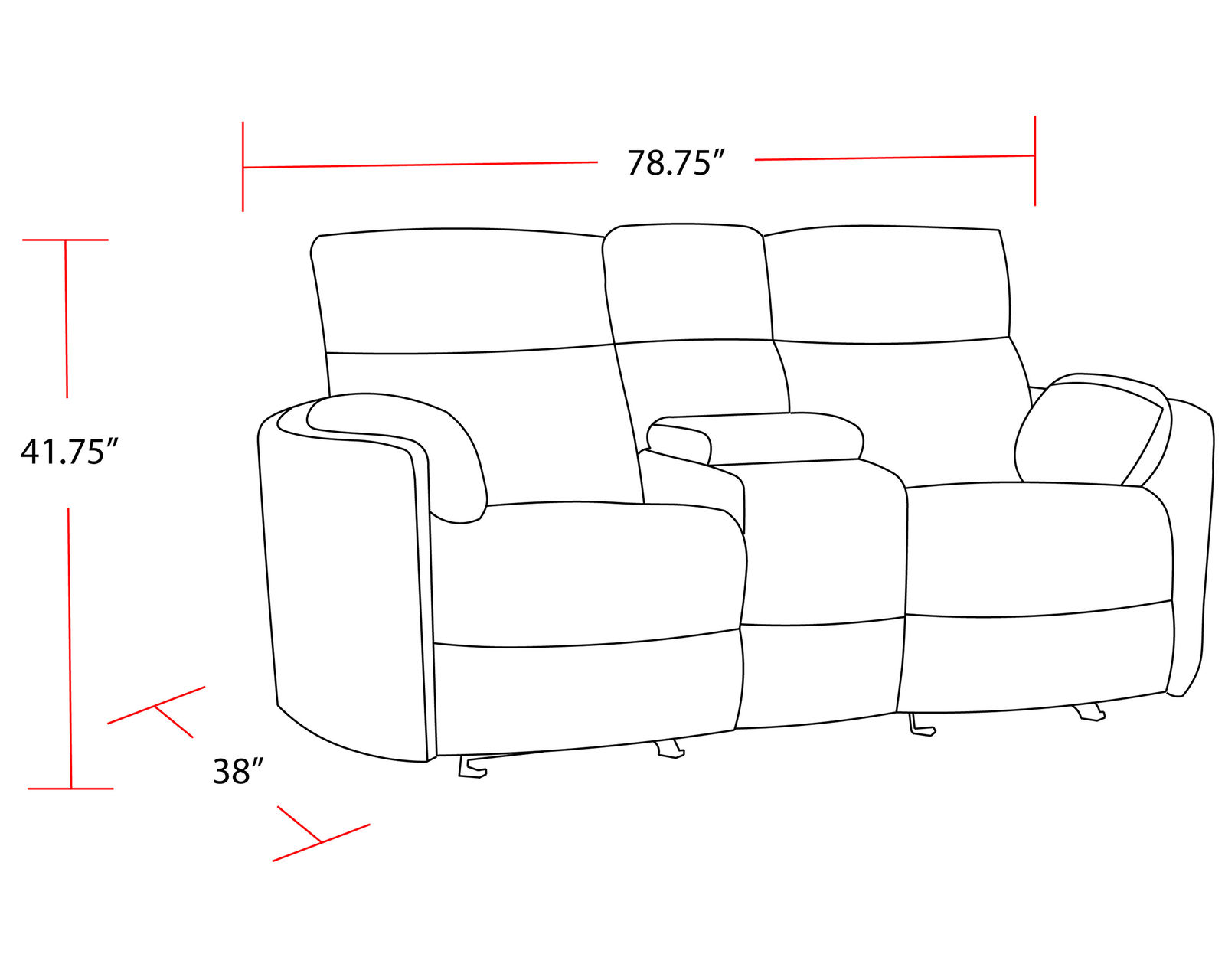 Radius 88" Power Gliding Reclining Sofa Ivory (In stock - Fast shipping) - Radius Ivory Power Reclining Glider Console Loveseat