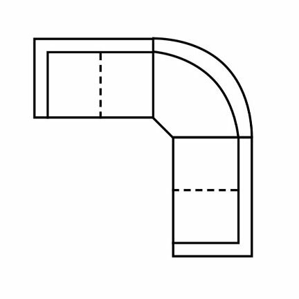 Layout I: Five Piece Sectional 113" x 113"