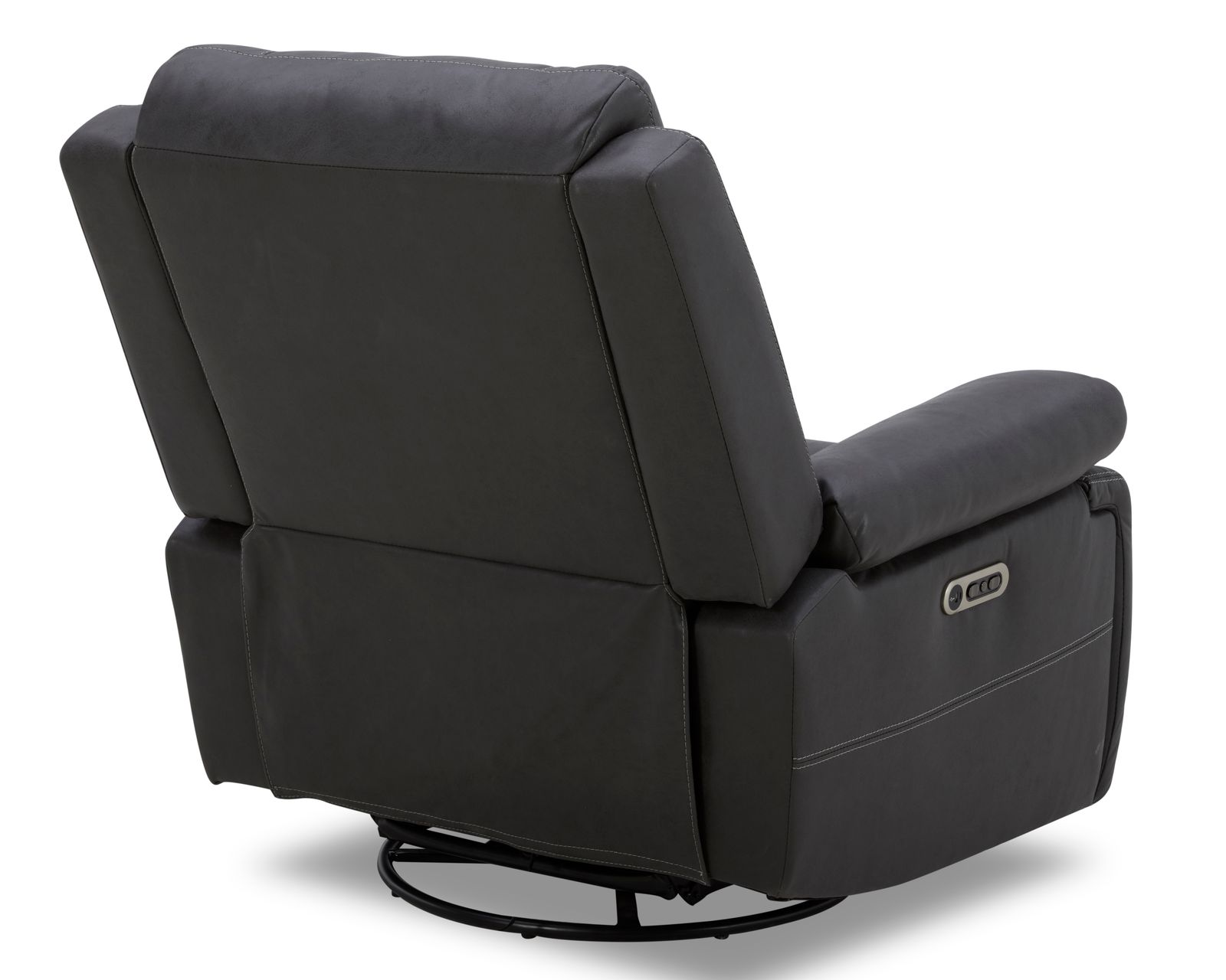 Caldwell Power Swivel Glider Recliner Charcoal (In stock - Fast Shipping) - Caldwell Power Swivel Glider Recliner