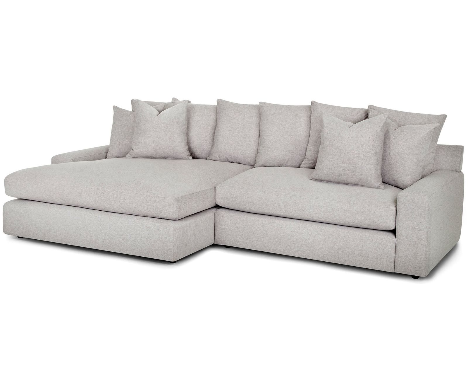 London Modular Sectional (Down Seating Performance Fabric) 3 colors - Layout B: Two Piece Sectional 64" x 118"