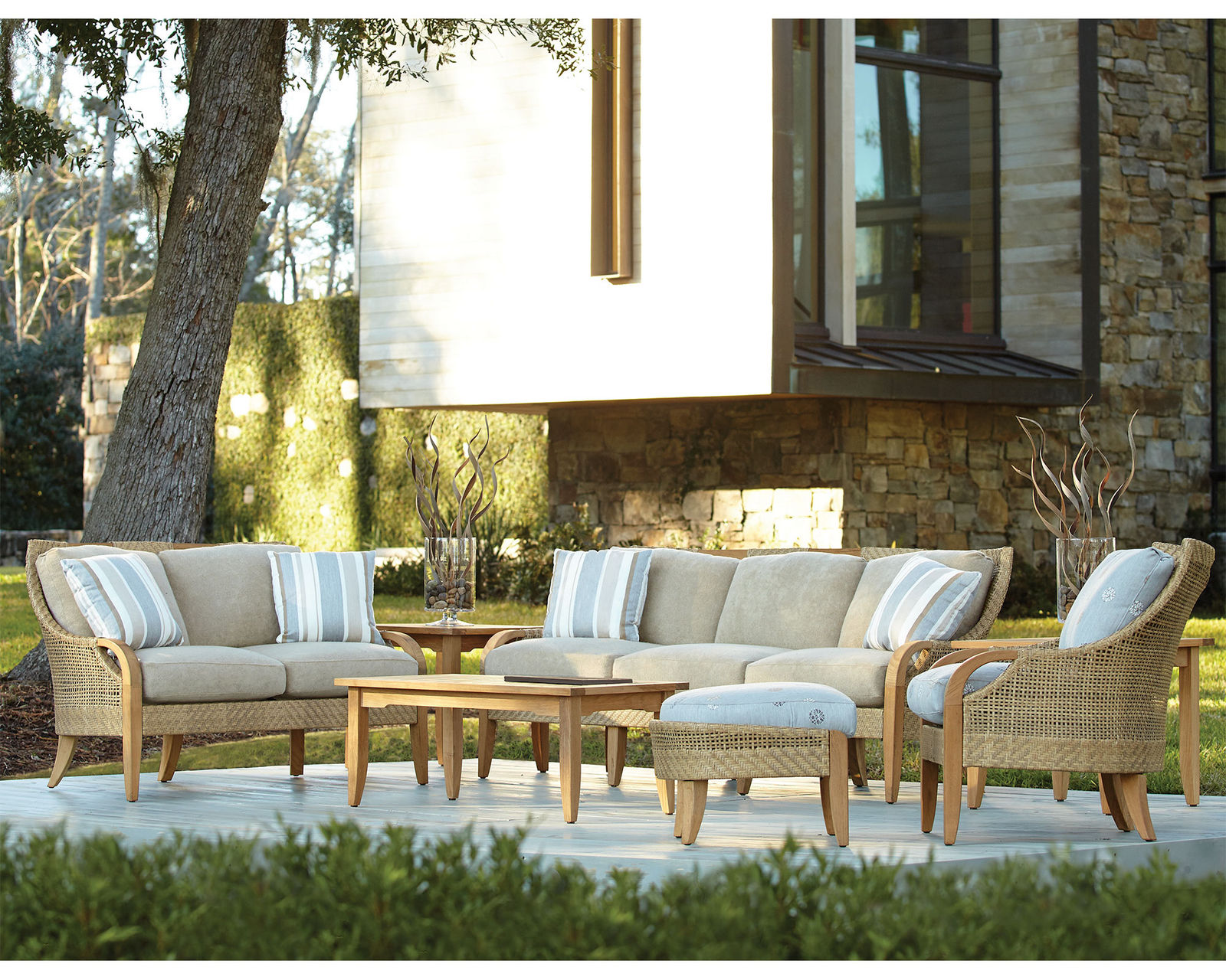 Edgewood Teak Outdoor Sofa Collection - Edgewood Teak Outdoor Sofa Collection