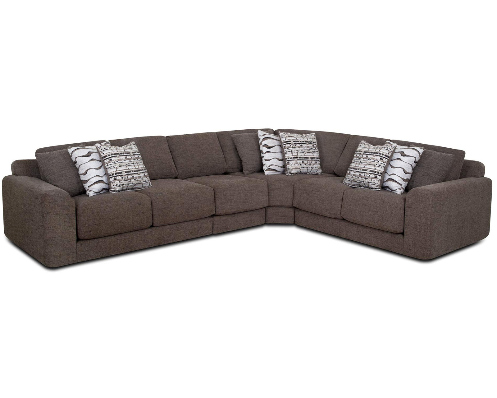 Sierra 830 Modular Sectional (Modern Comfort. Flexible Design) - Layout B: Four Piece Sectional 127" x 97"