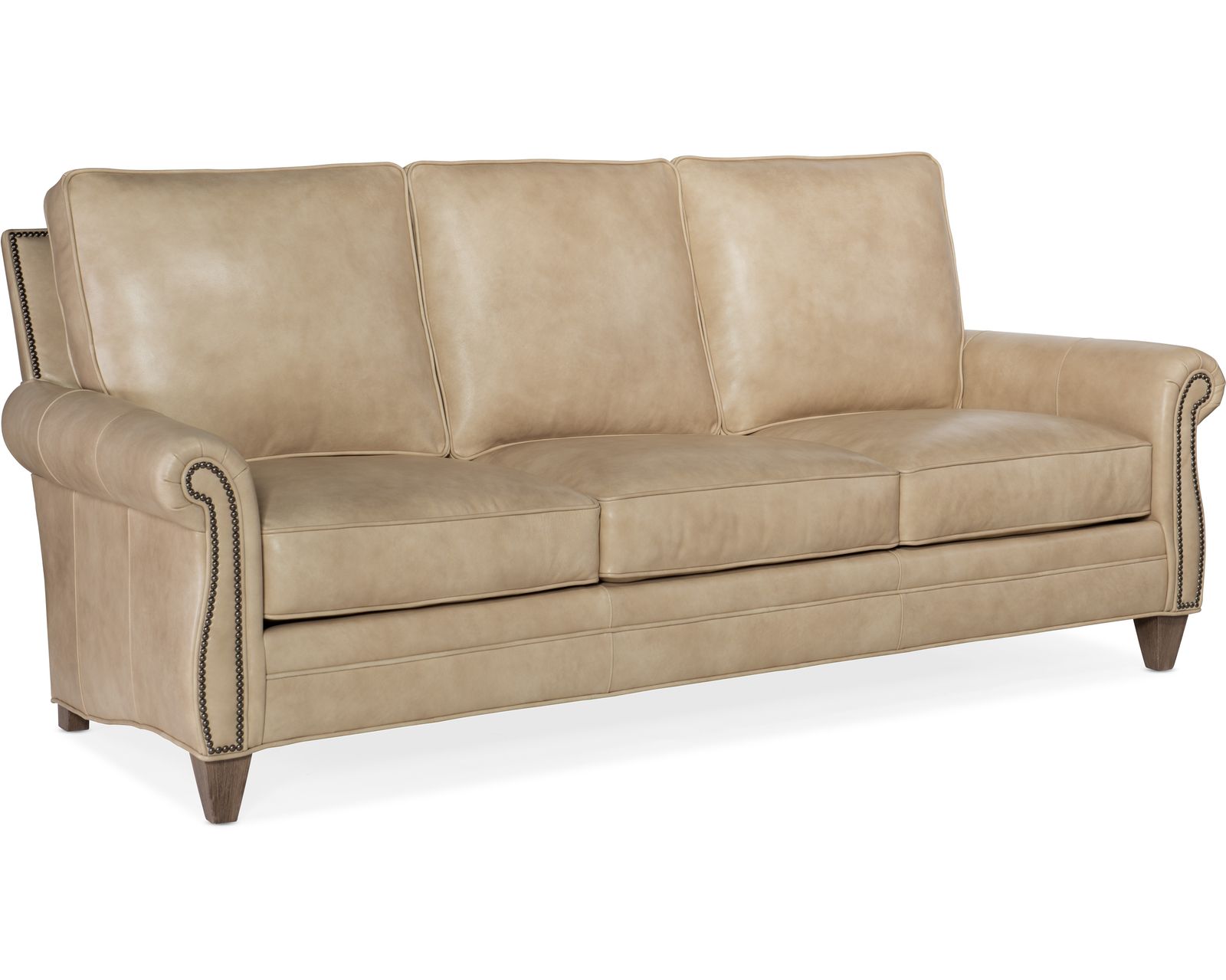 Bradington Young Reddish 579 Chair (12 leathers) 8-Way Hand Tie - Reddish Stationary Sofa 8-Way Hand Tie