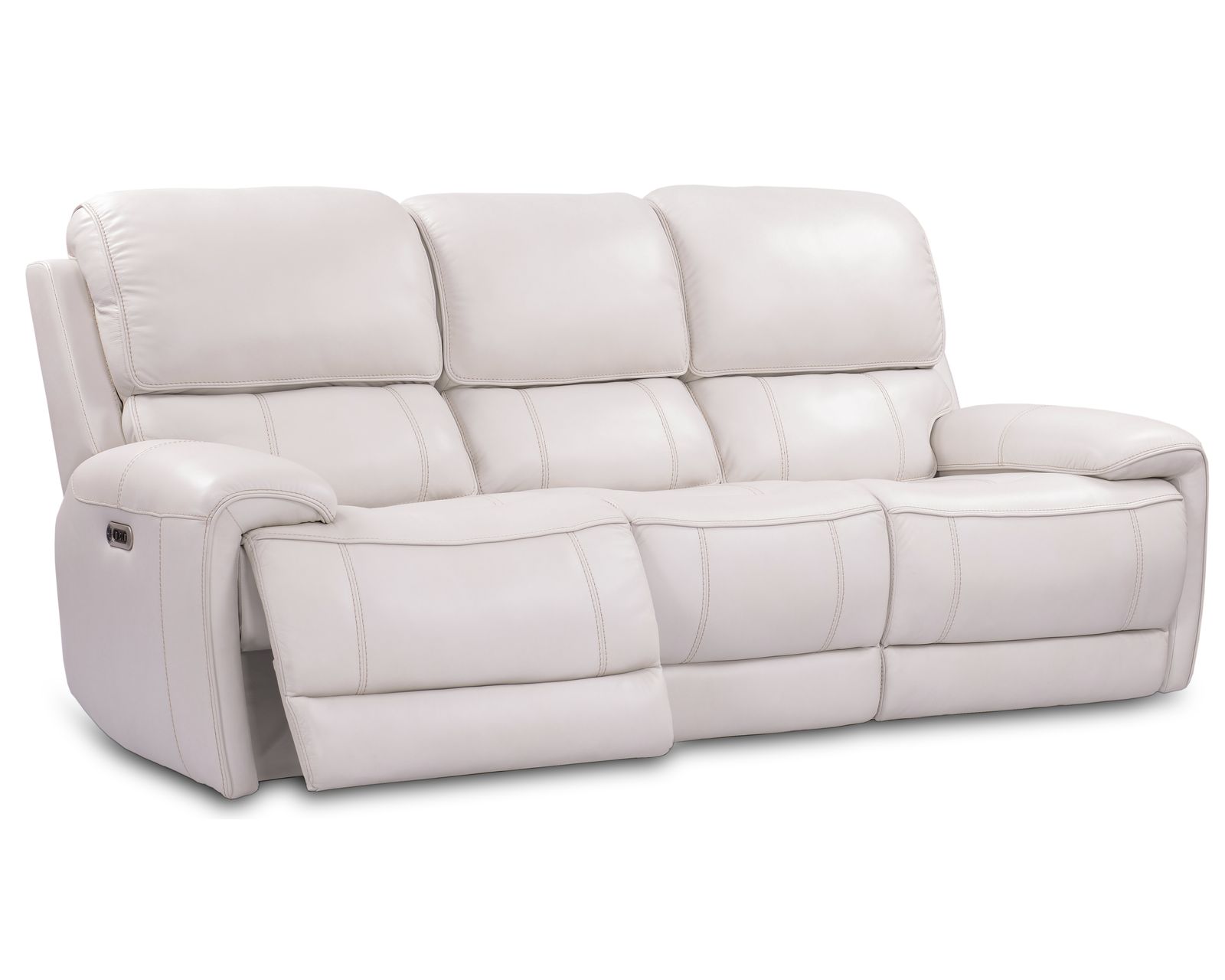 Empire Leather Power Headrest Power Recliner Ivory (In stock - Fast shipping)