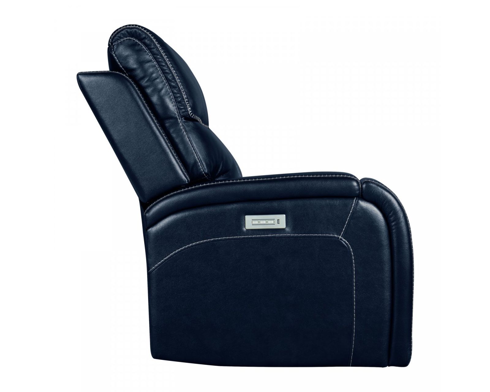 Glenwood 88" Leather Sofa w/Power Recline, Power Head Rests & Power Lumbar (Lay Flat) Ocean (In stock) - Glenwood Sofa w/Power Recline, Power Head Rests & Power Lumbar (Lay Flat)