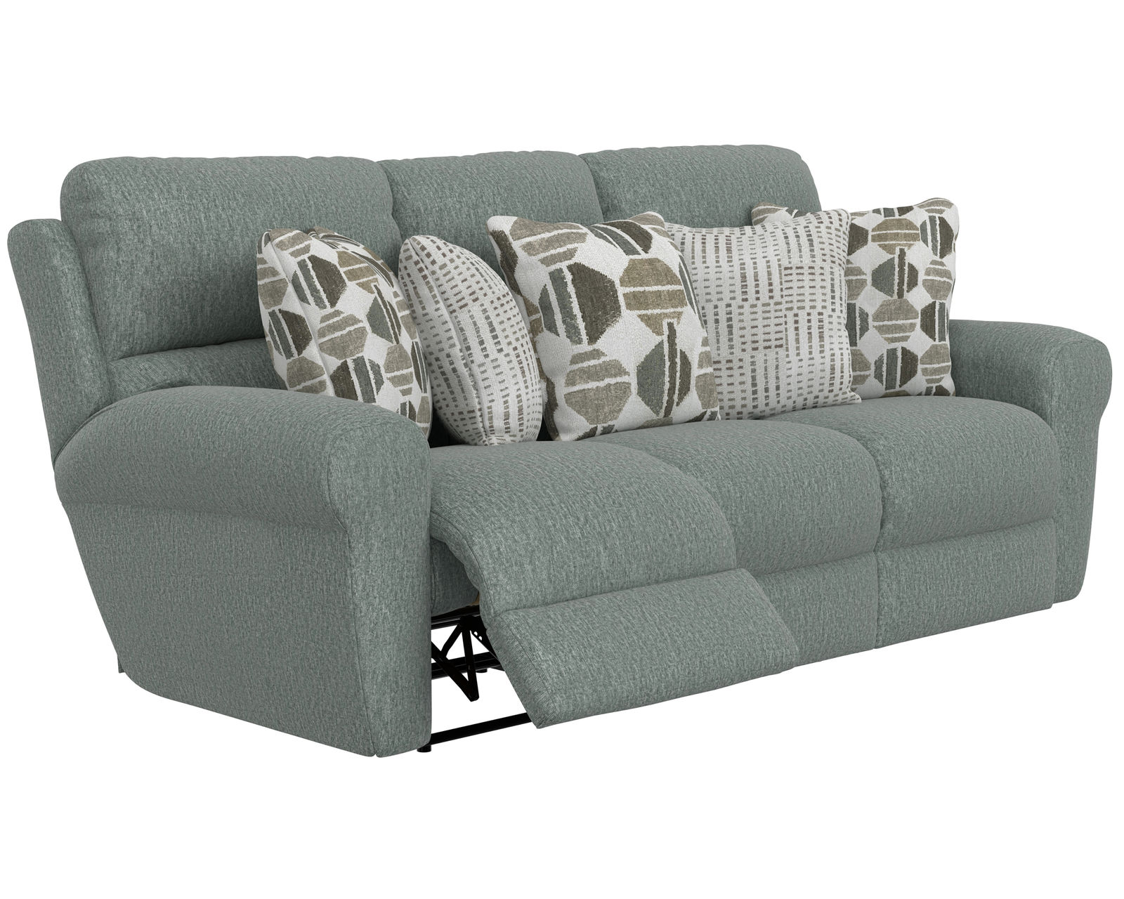 Kellen 113 Woodlands Reclining Sofa - 86"(+2 colors) includes pillows - 	Kellen 86" Lay Flat Reclining Sofa