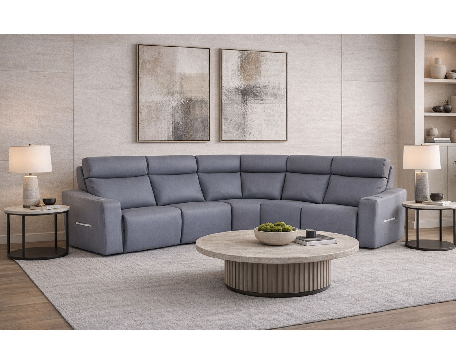 Audrey 4050 Power Headrest Power Reclining Sectional (standard and wide seat widths) +140 leathers - Comfort You Can Feel. Quality You Can Trust.