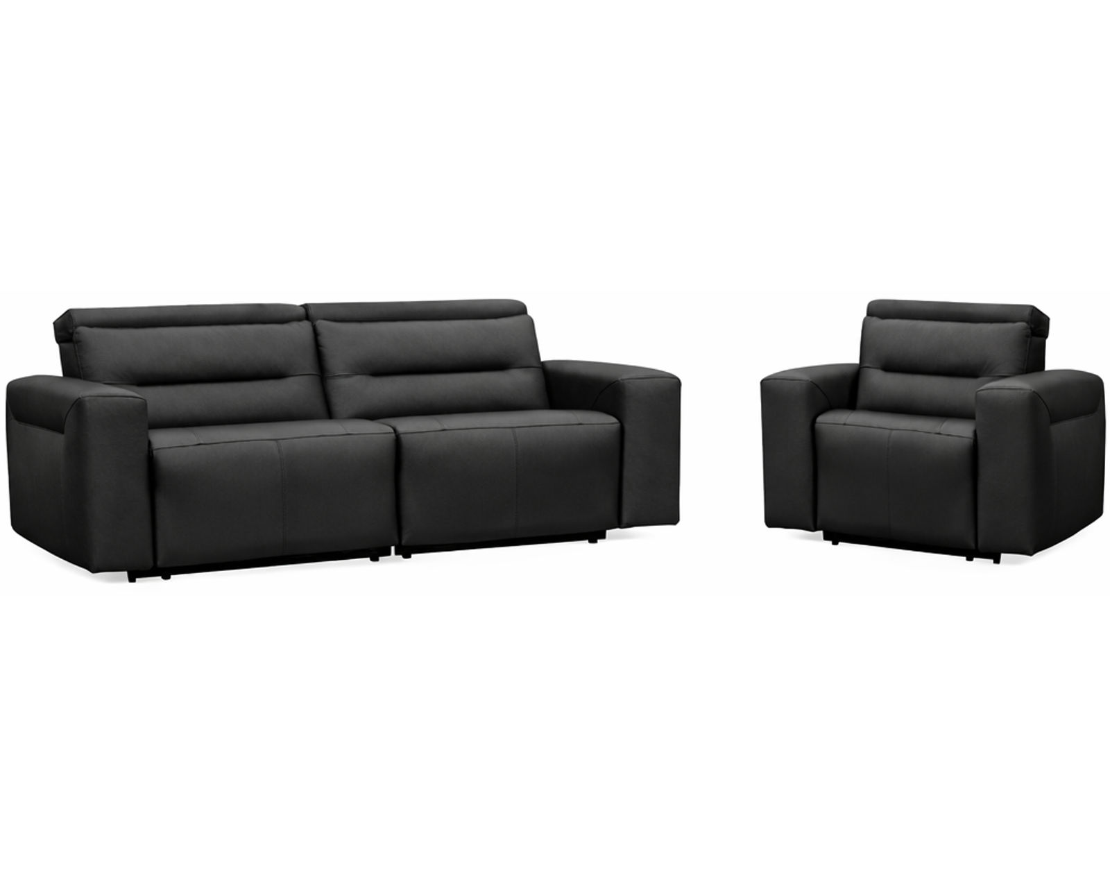 Hudson Dual Power Reclining Sofa — Available in Standard & Wide Cushions, 140+ Leather Options, and 82", 85", or 114" Widths - Custom Comfort Made Simple—and Affordable