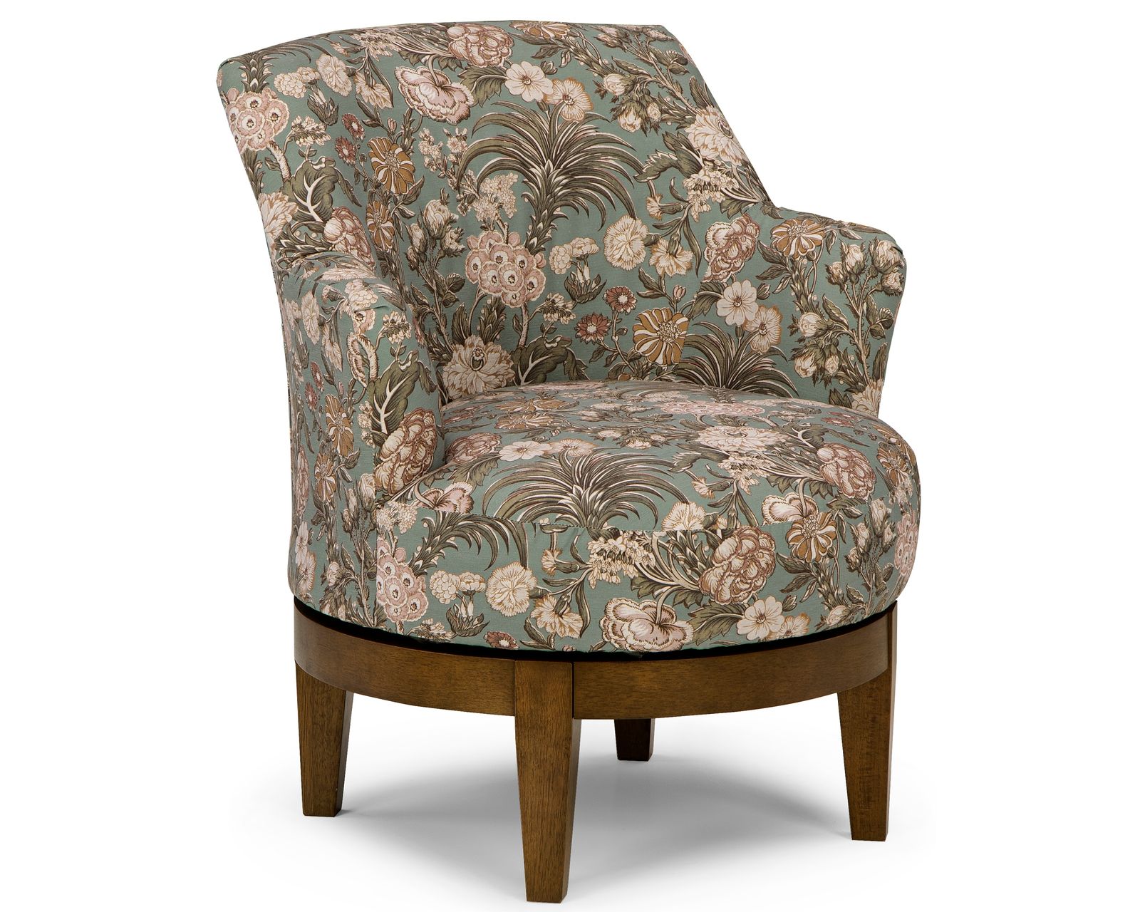 Ronan 360-degree Swivel Chair (+100 fabrics) 3 wood finishes - Ronan 360-degree Swivel Chair (+100 fabrics) 3 wood finishes