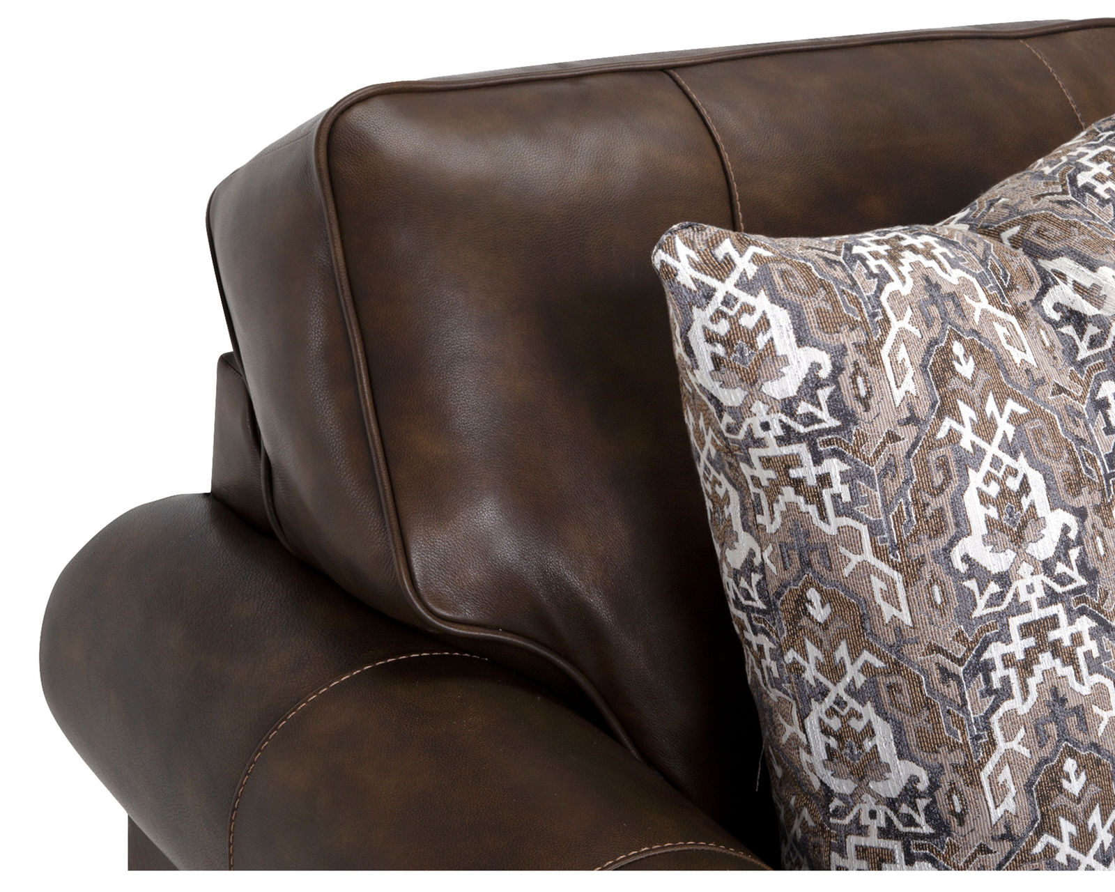 Tula Leather Sofa (93") Includes pillows - Boxed back cushions
