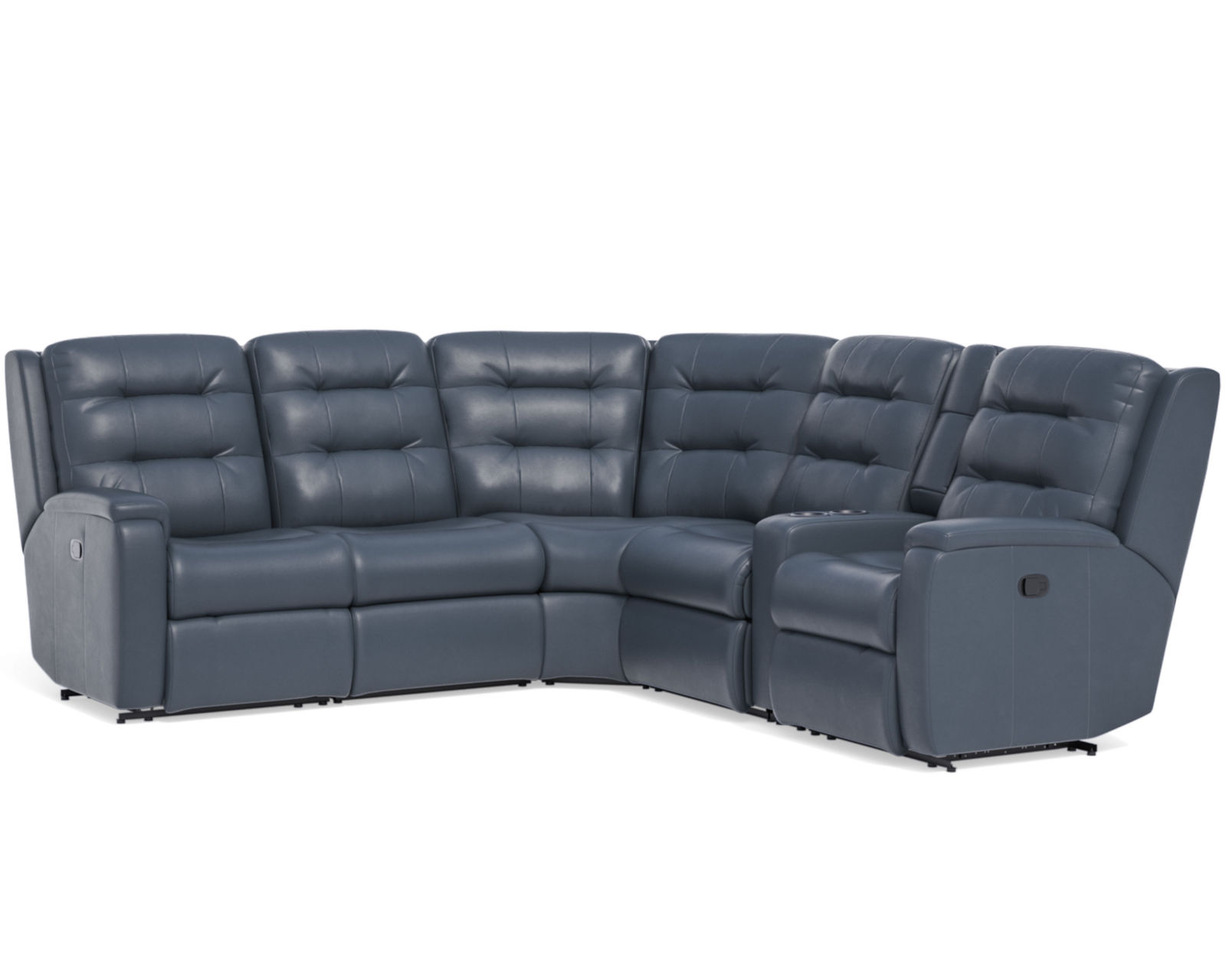 Arlo Leather Reclining Sectional (Colors Available)