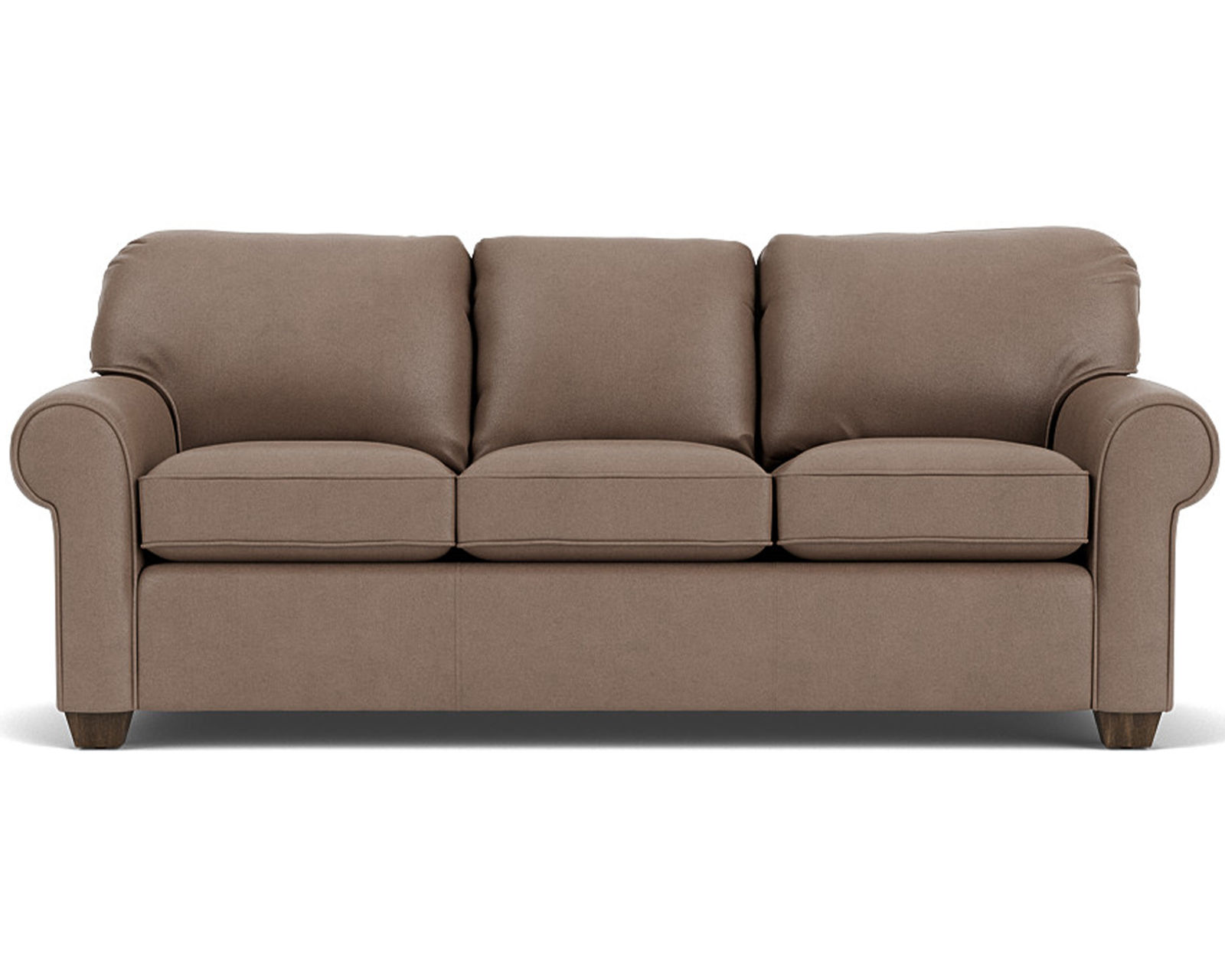 Thornton Leather 77" or 86" Stationary Sofa (Leather Choices)