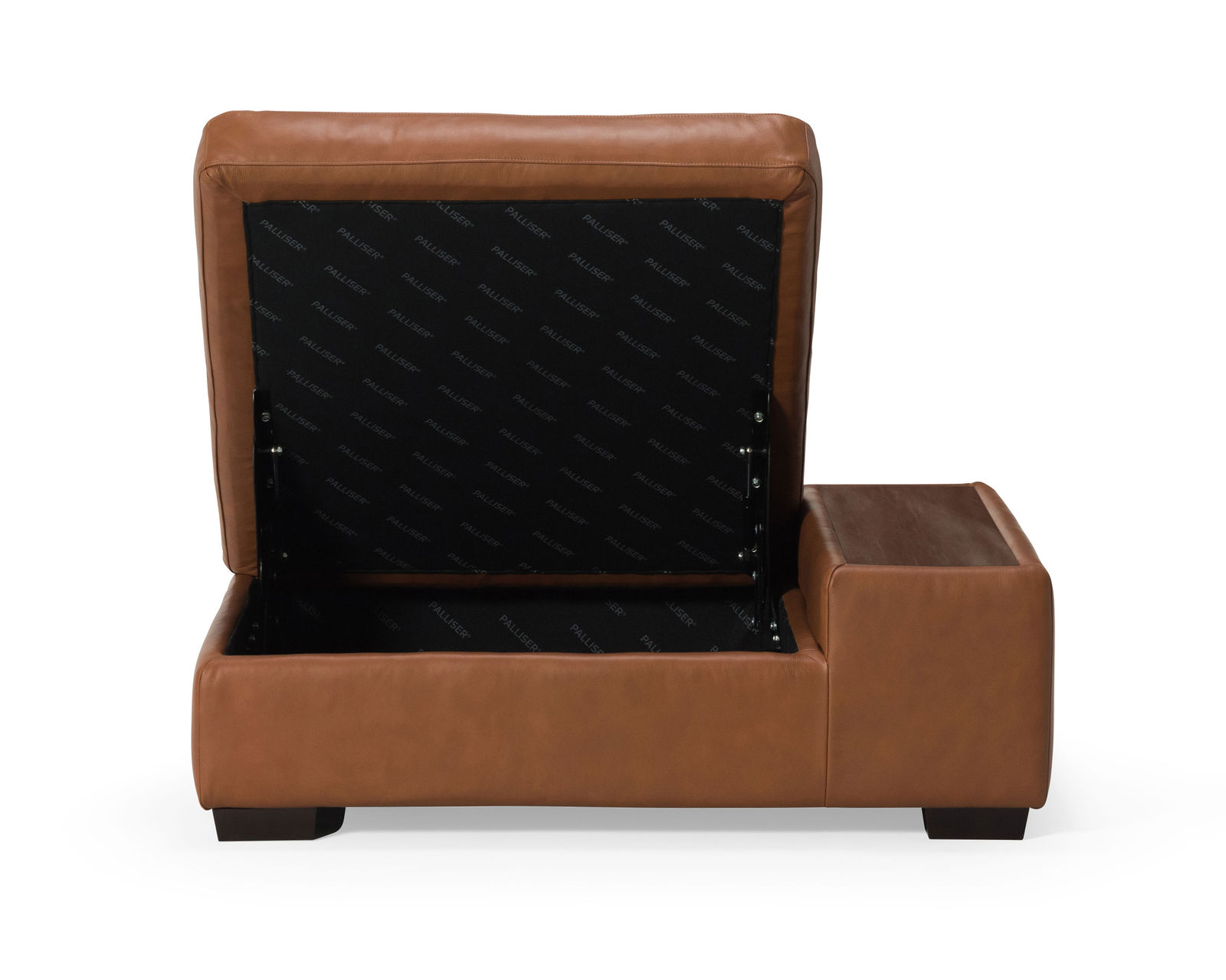Madison 77658 Modern English Sectional  (+100 leathers) - Madison Storage Ottoman with 12" Table