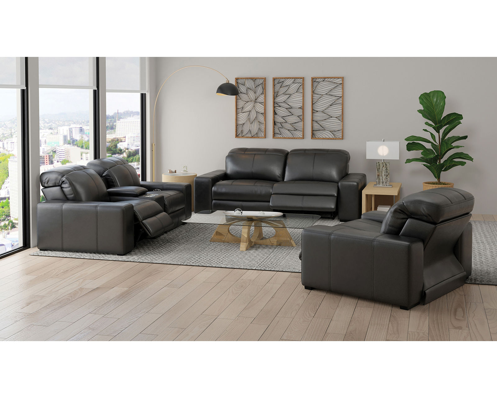 Ferrara 93" Zero Gravity Wide Seat Power Reclining Sofa (Premium Italian Leather) two colors - Comfort Built for the Whole Family.