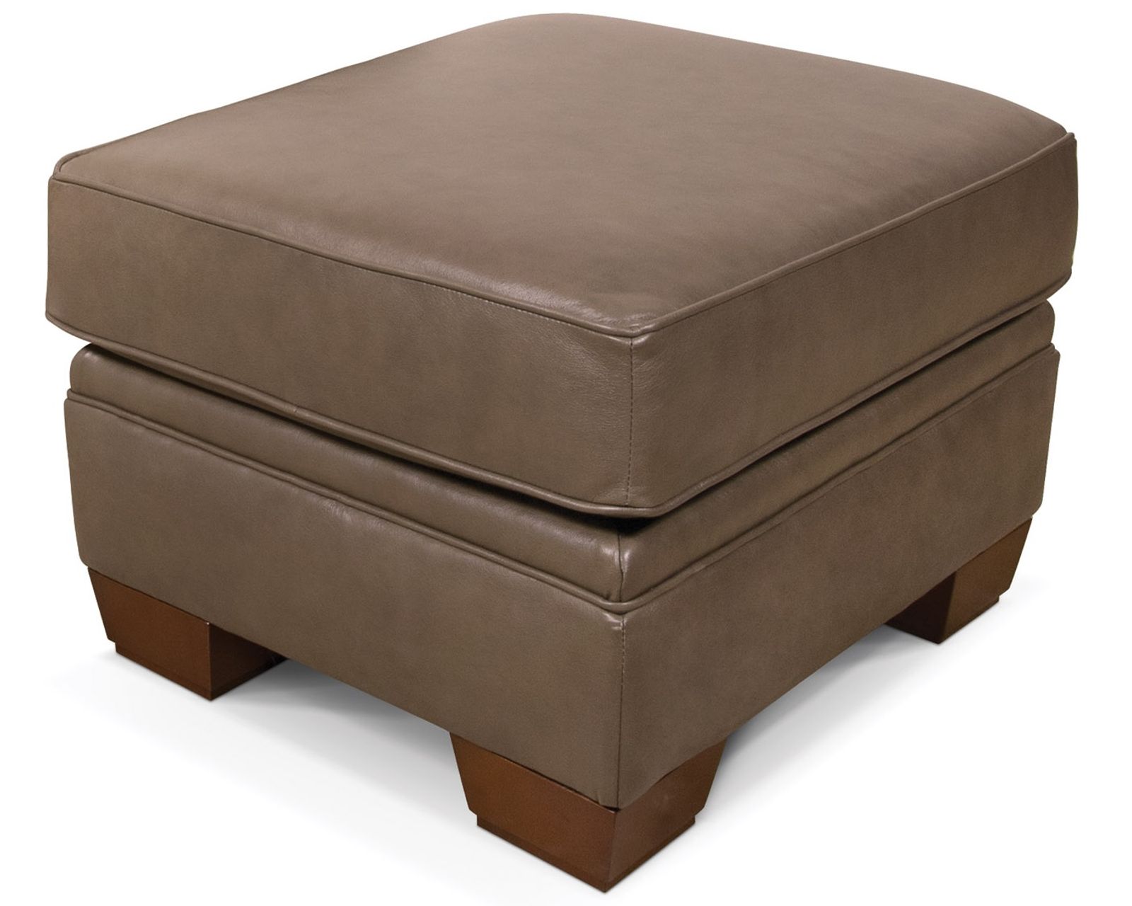Monroe 87" Leather Sofa  (+29 Top-Grain Leathers) - Monroe 22" x 27" Leather Ottoman