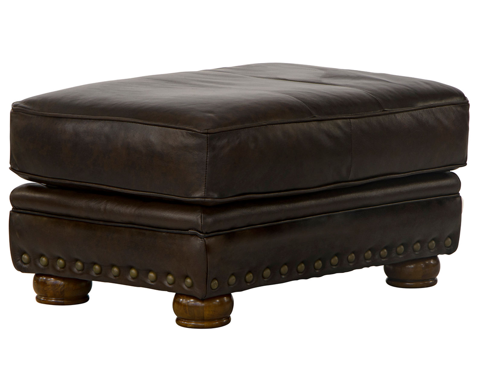 Roberto 94" Top Grain Leather Touch Sofa (Includes Pillows) In stock - Roberto 32" x 23" Leather Ottoman