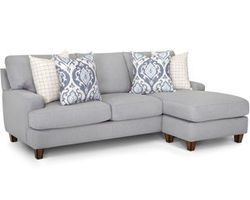 Bradshaw 95" Sofa with Reversible Chaise Ottoman (Includes pillows)