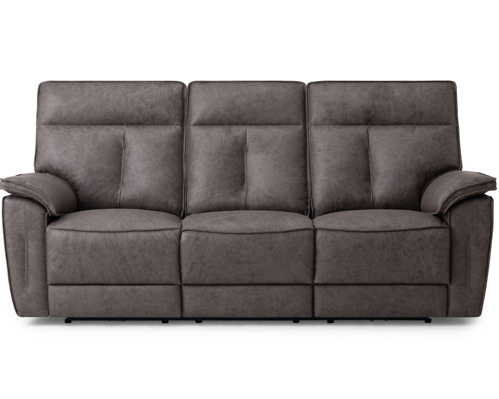 Oakley 41187 Power Headrest Power Reclining Sofa (86") +50 fabrics - Shown in Leather - Parlour Thunder