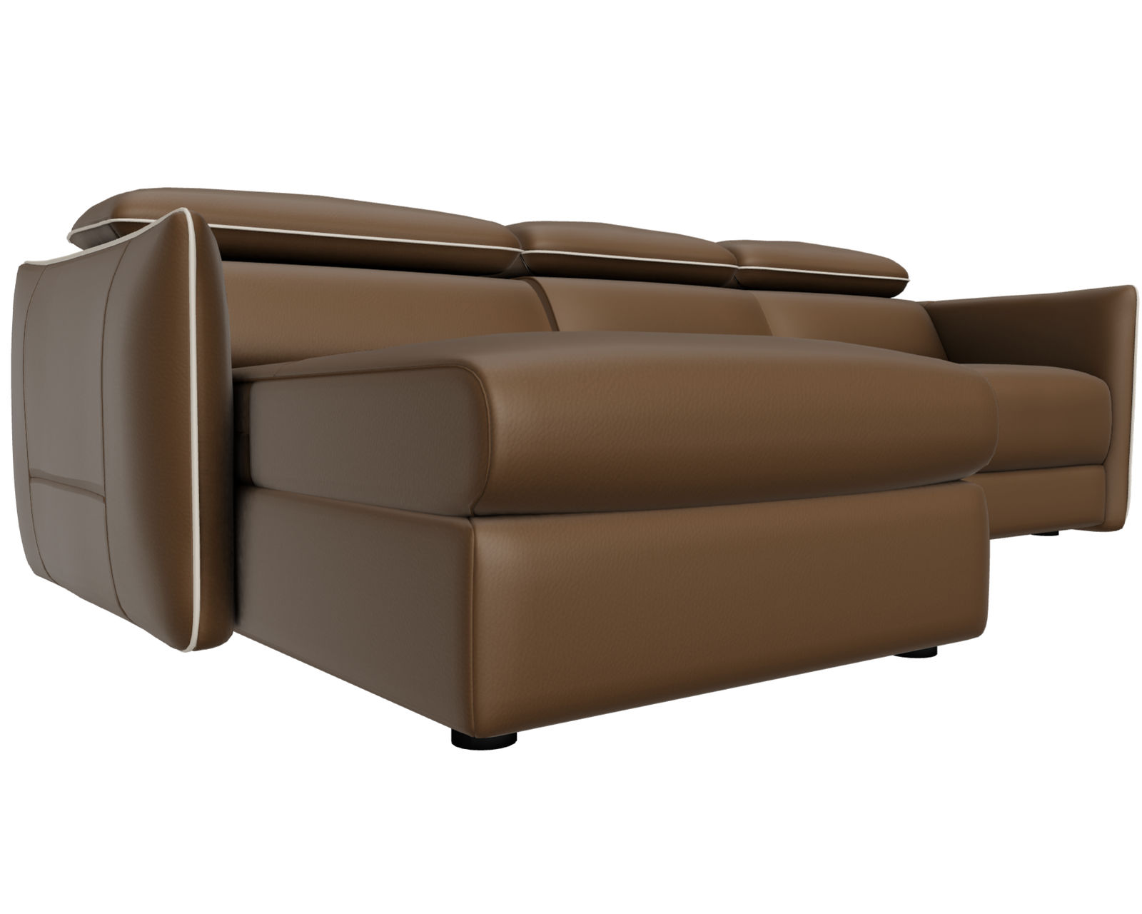 Meraviglia 108" Storage Chaise Sofa (+50 leathers) - Layout B: Meraviglia 108" Storage Chaise Sofa 67" x 108"