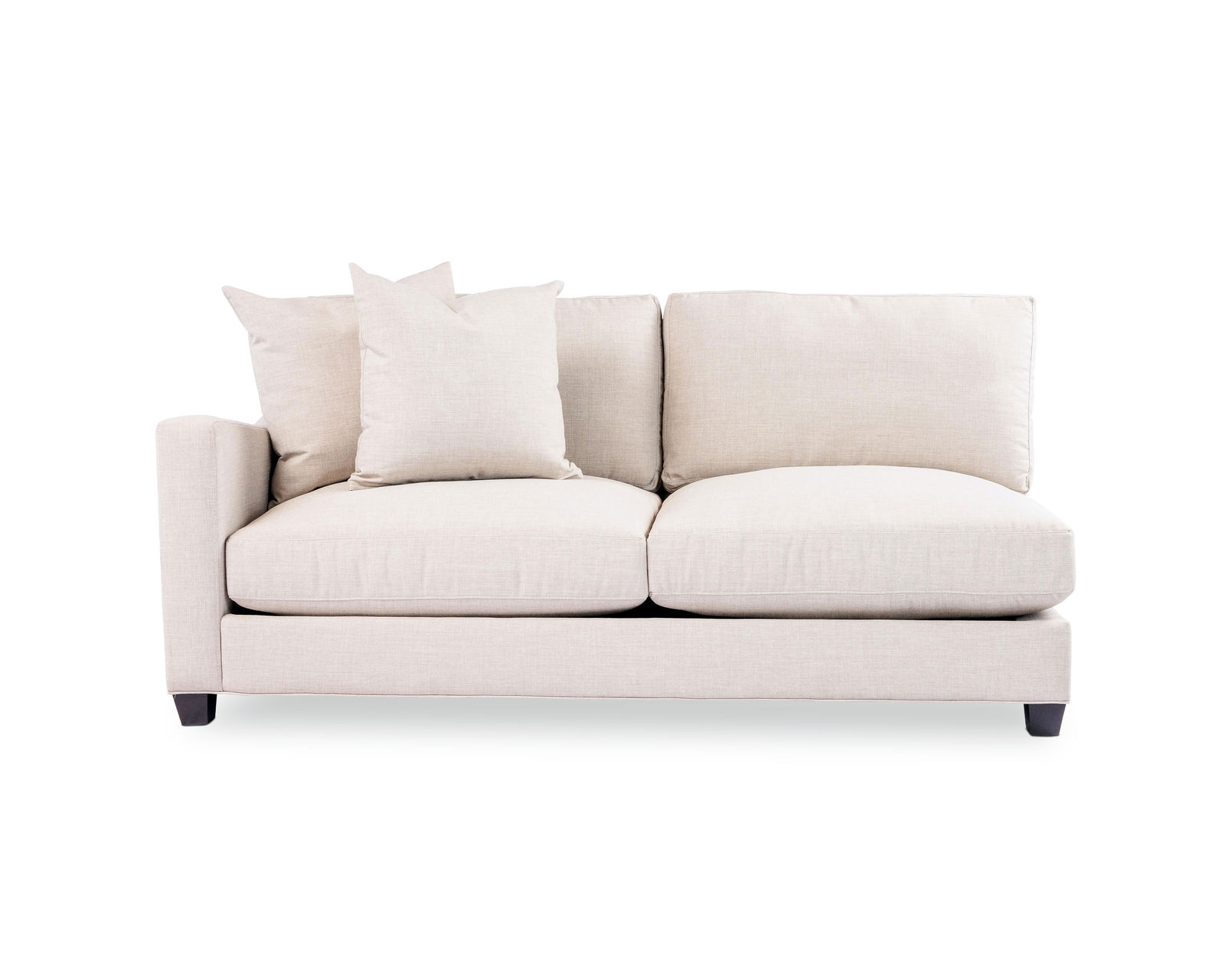 Warner Stationary Sectional (100+ fabrics) Down Cushions - Warner Left Arm Facing Sofa