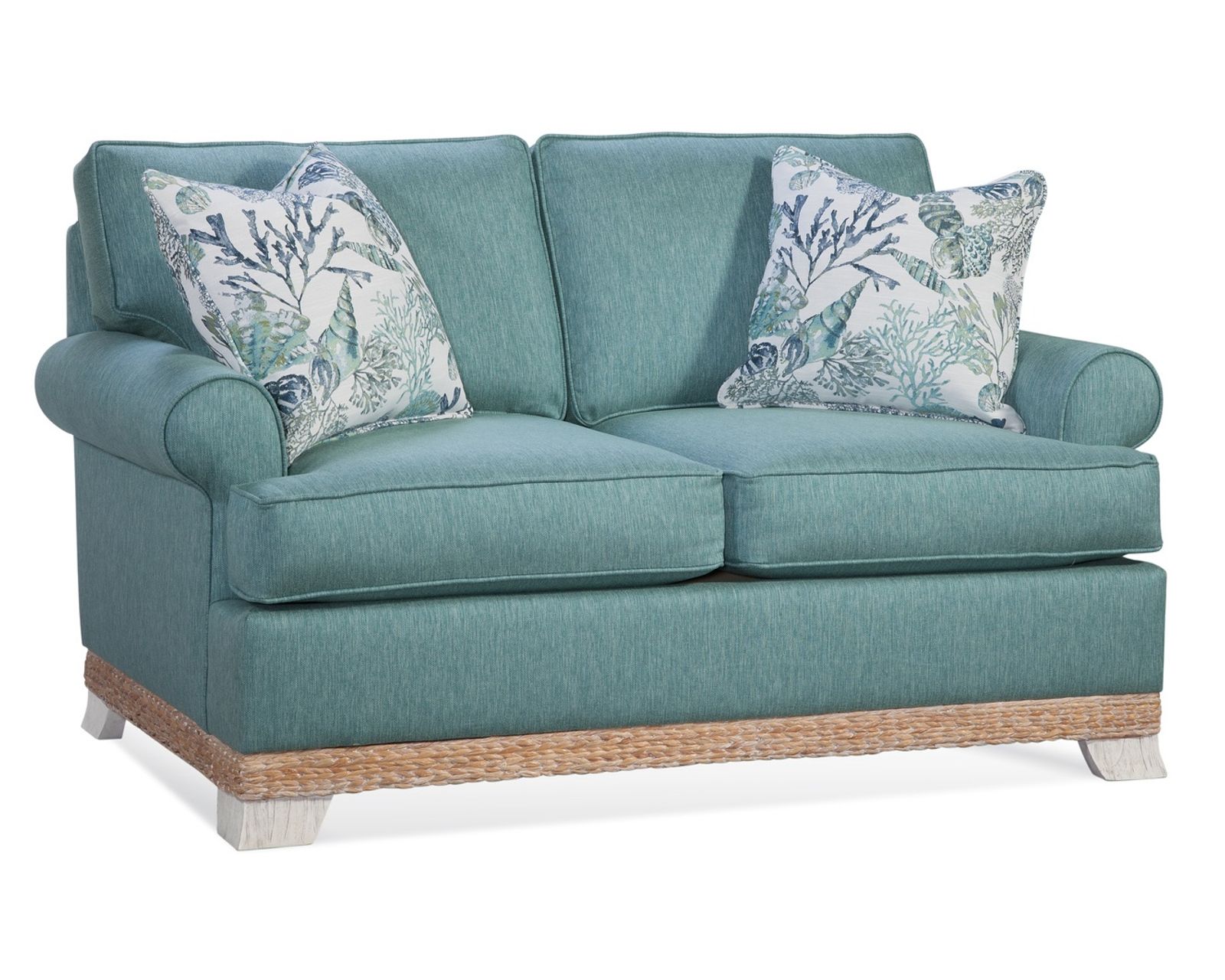 Fairwind 90" Sofa (+69 fabrics) - Fairwind 65" Rattan Loveseat