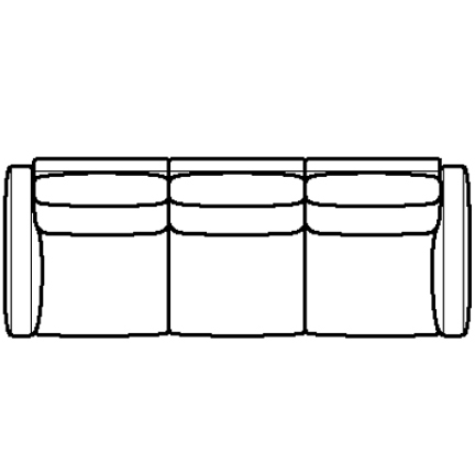 Layout B: Three Piece Sectional 104" wide (2 recliners)