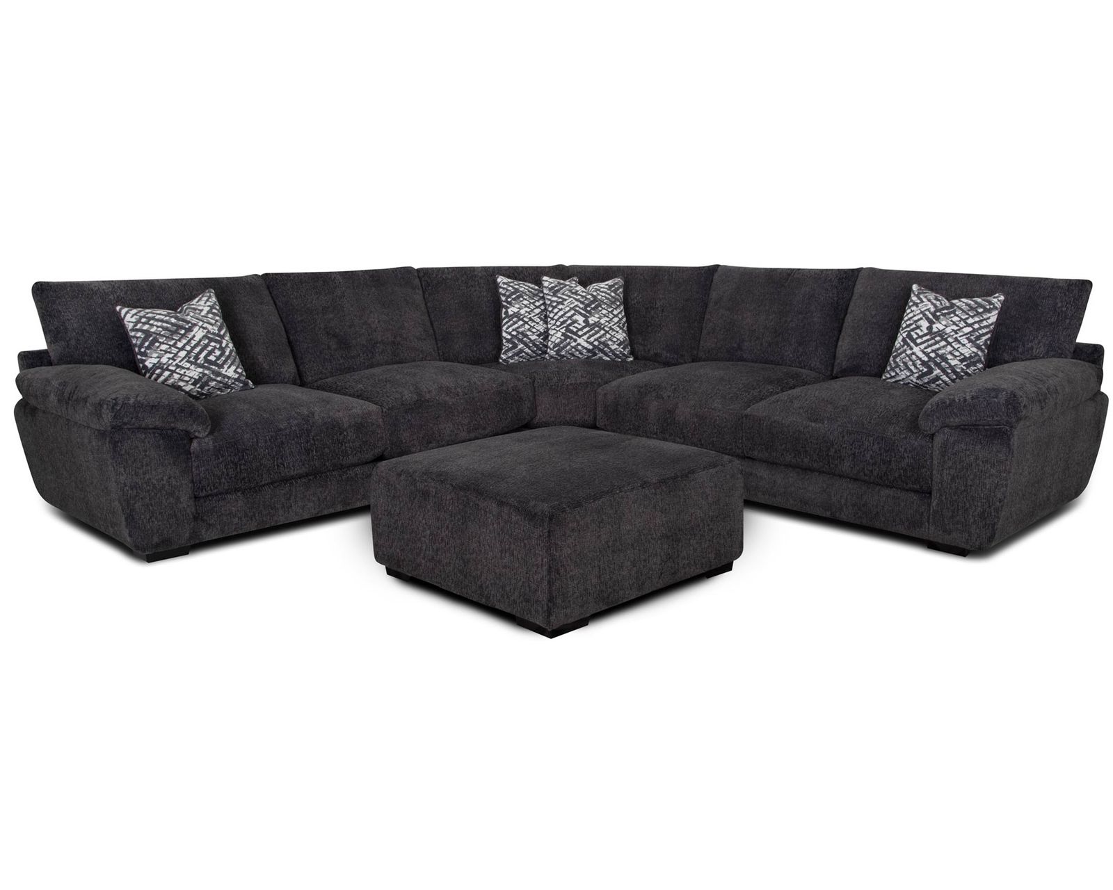 Portland 840 Three Piece Sectional (Oversized Comfort. Rich Texture. Made for Relaxing) - From Furniture to Finishing Touches—Franklin Brings It Together.