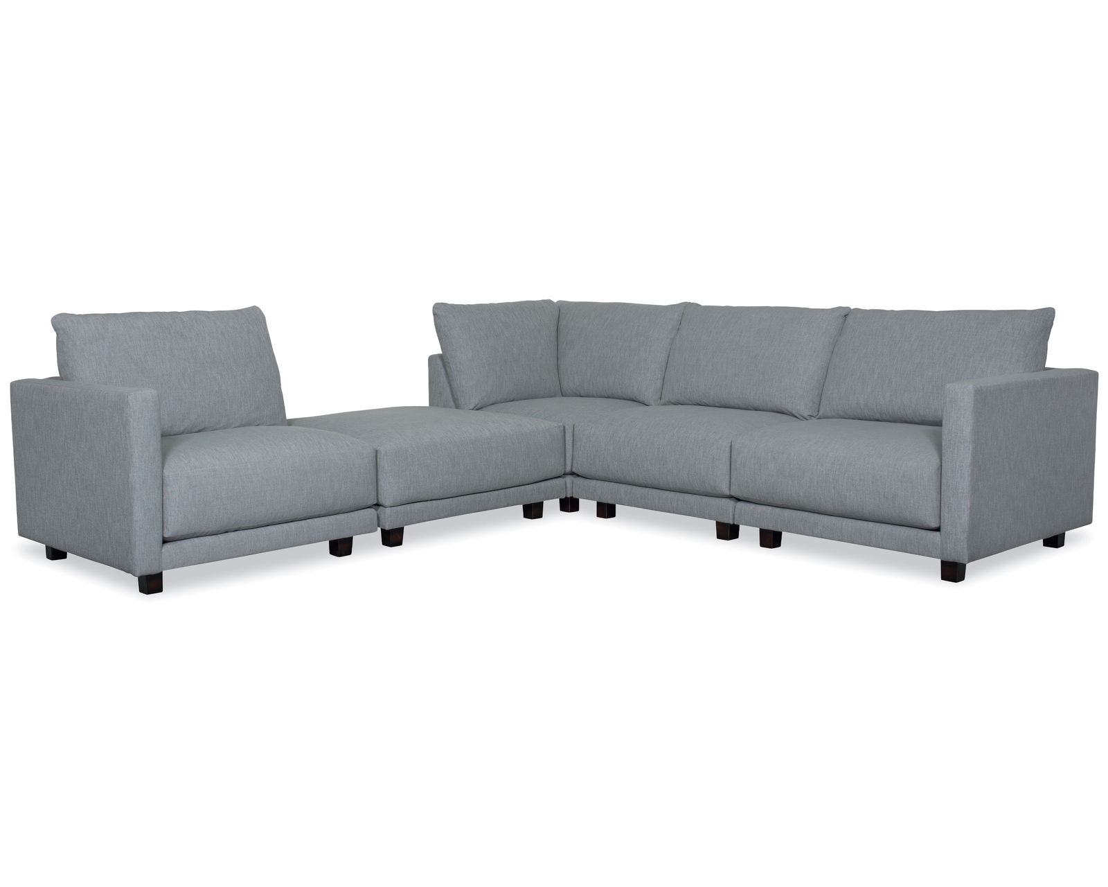 Winston Modular Sectional (+75 fabrics) - Layout E:   Five Piece Sectional. 131.5" x 131.5"