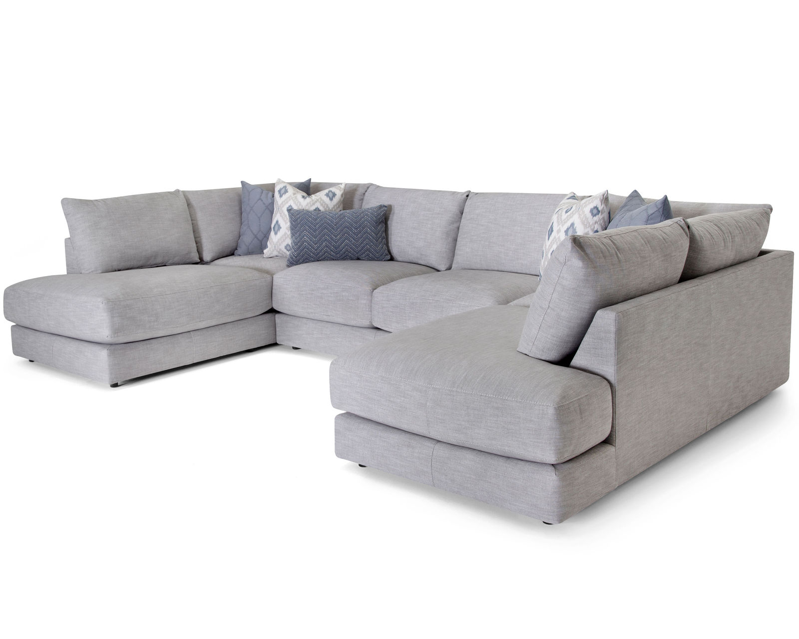 Indy 900 Modular Sectional (Infinity Chaise Comfort. Modular Freedom) - Layout H: Four Piece Sectional 87" x 142.5" x 108.5"