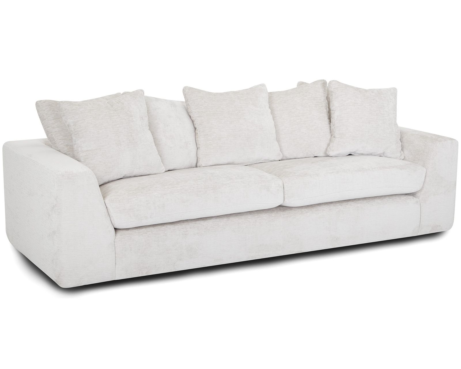 Haswell 99" Pillow Back Sofa (Sink-In Comfort. Modern Style. Made to Relaxation) - Shown in Durable Polyester Fabric Mist