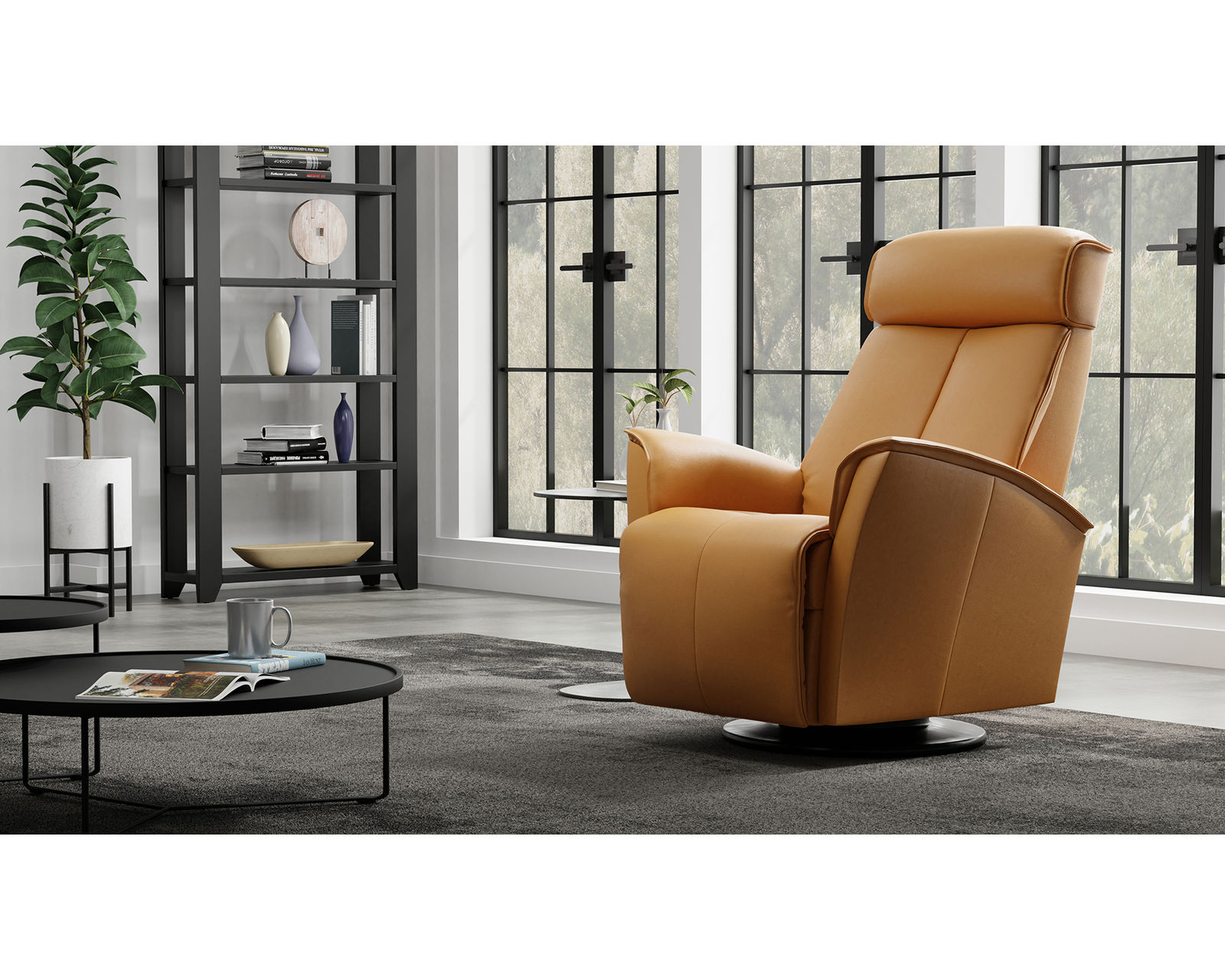 Venice Dual Power Swivel Glider Recliner Cigar (In stock - Fast shipping)