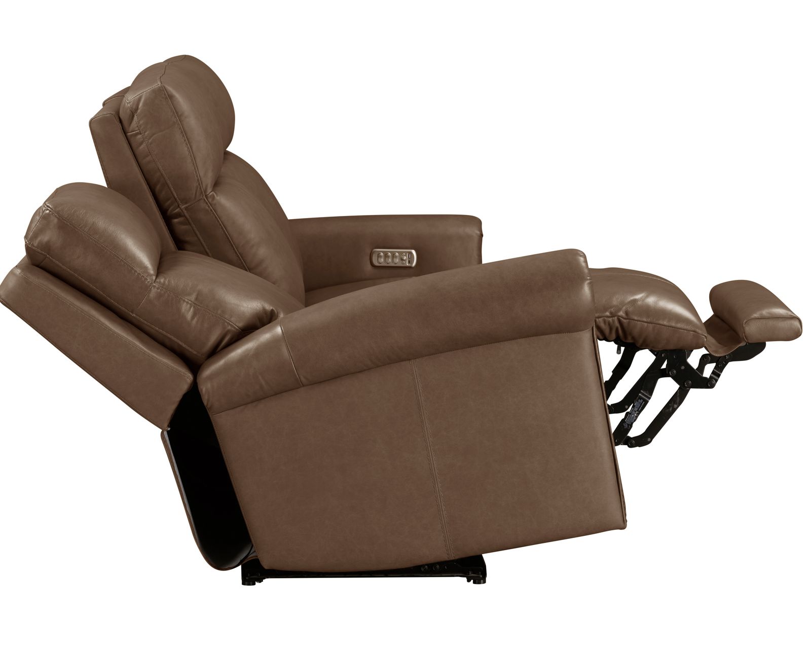 Alexander 1645 Triple Power Reclining Console Loveseat 706-71 (76") 2 colors - in stock - Includes Power Headrest, Power Lumbar, Power Recline with Zero Gravity