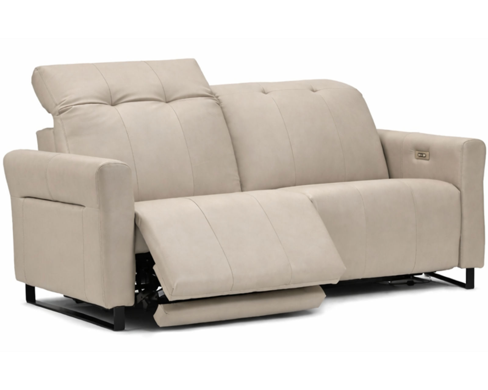 Shelia Dual Power Reclining Sofa — Available in Standard & Wide Cushions, 140+ Leather Options, and 80", 85", or 112" Widths - Shelia 80" Power Headrest Power Reclining Sofa (Wide Seat, 2 Cushions)