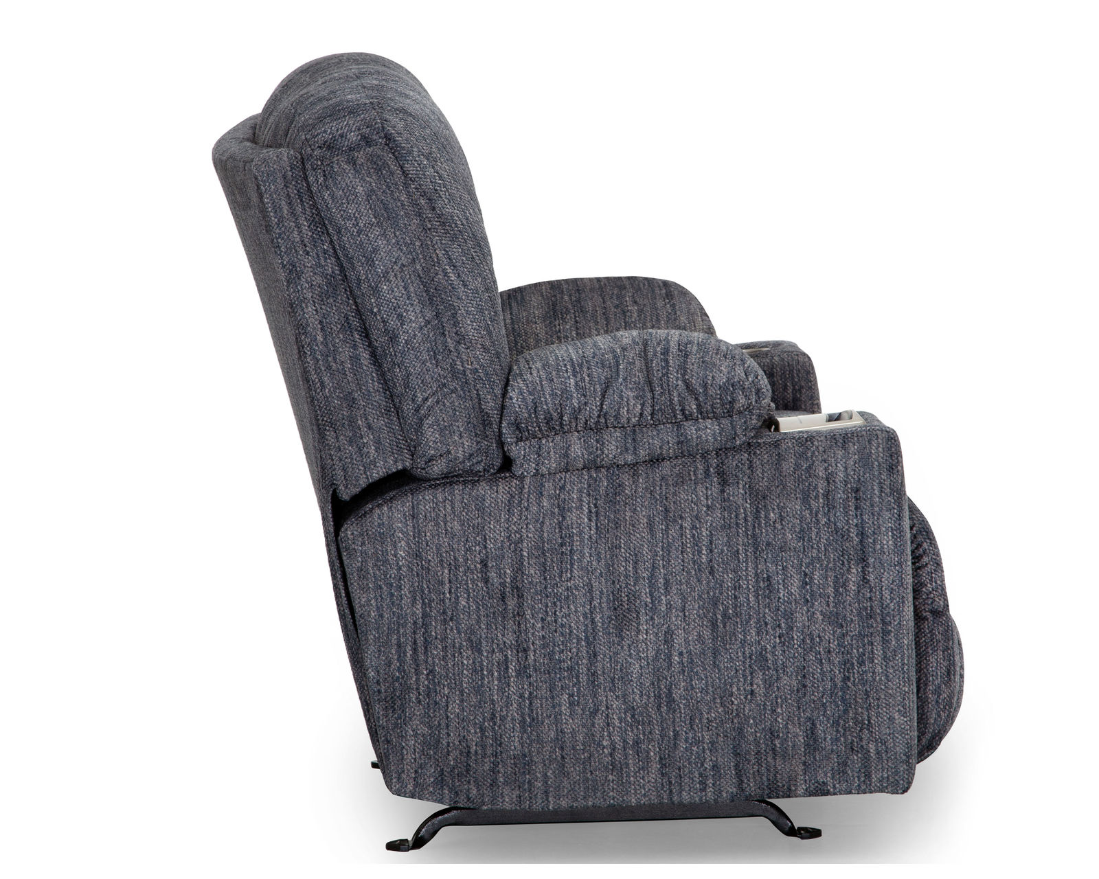 Gradin Extra Wide Power Rocker Recliner with Cupholder and Wireless Charging (2 colors) - Gradin Wide Power Rocker Recliner in Graphite