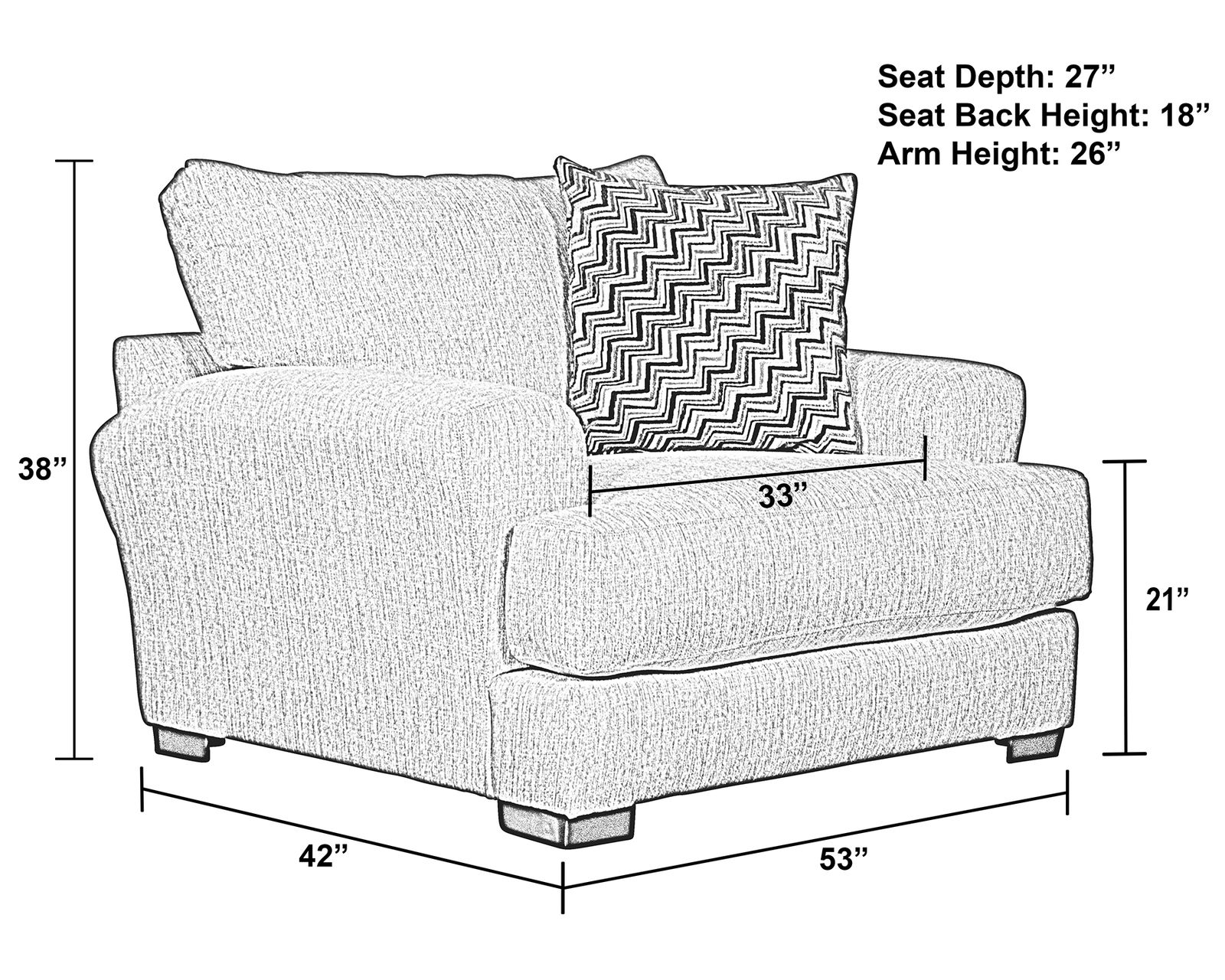 Ava 90" Sofa  (Includes Pillows) - 2 colors - USB charging