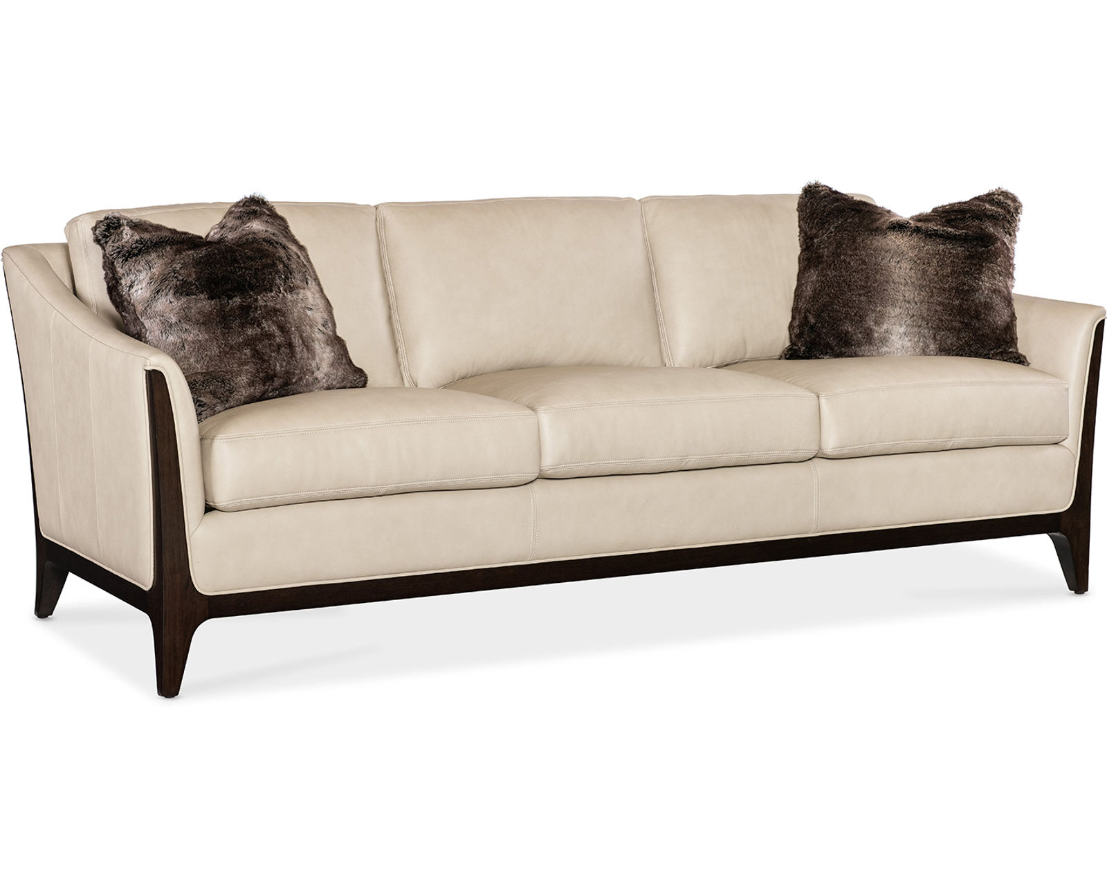 Sophia 85" Stationary Leather Sofa (In stock)