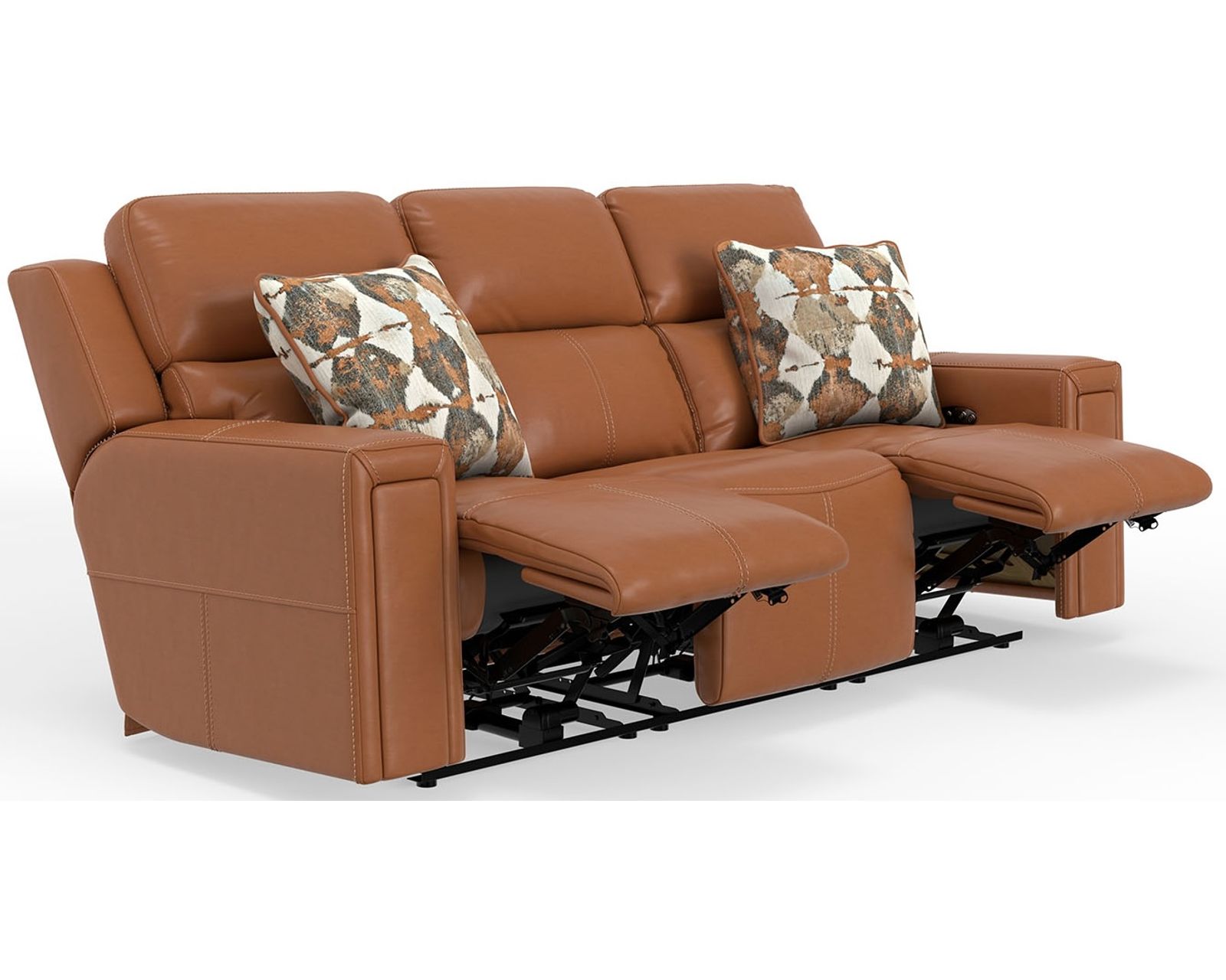 Arezzo 87" Zero Gravity Power Headrest Power Reclining Leather Sofa (2 colors) - Comfort Built for the Whole Family.