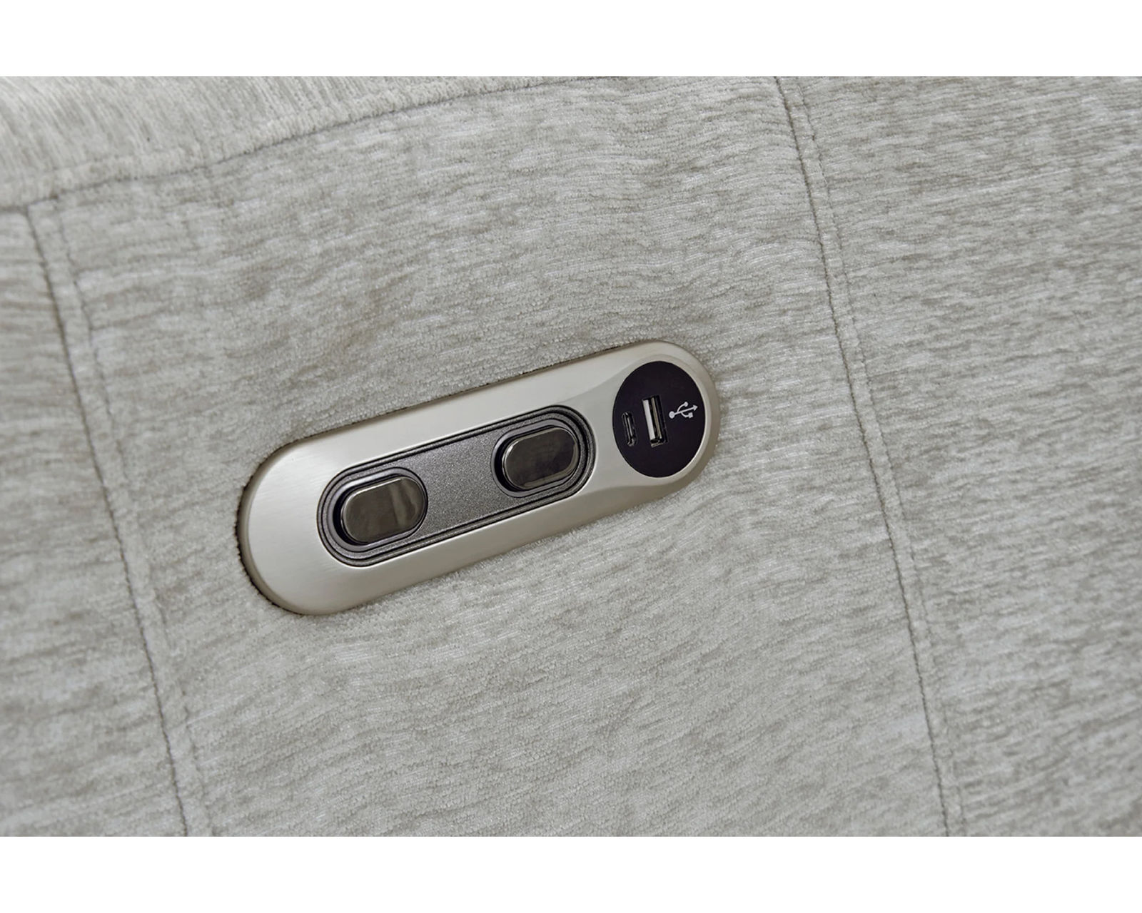 Radius 88" Power Reclining Sofa Mineral (In stock - Fast shipping) - Power recline with USB charging port