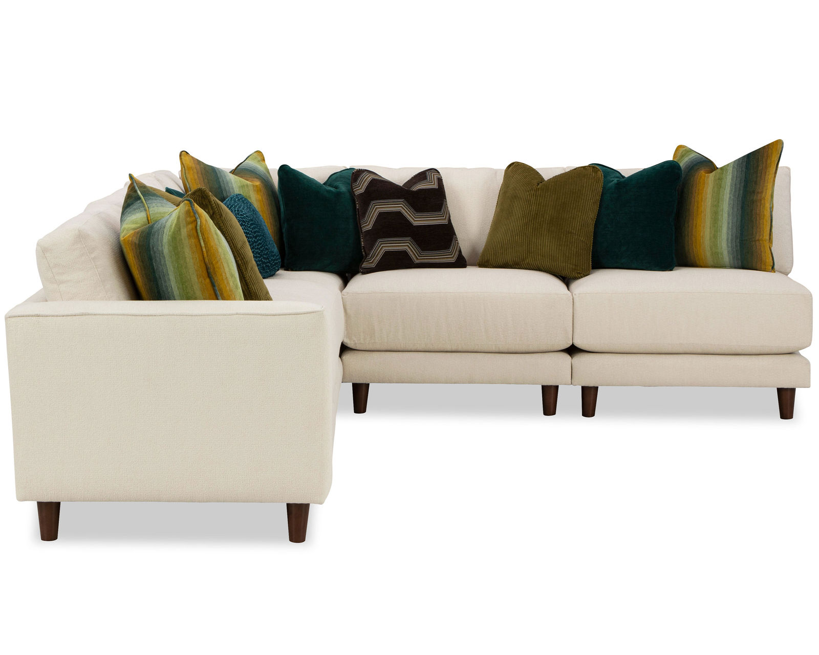 Chicago 7352 Modular Sectional (+100 performance fabrics) - Customize this club chair in over 100 Kid and Pet-Friendly High-Performance Fabrics and ten wood finishes.
