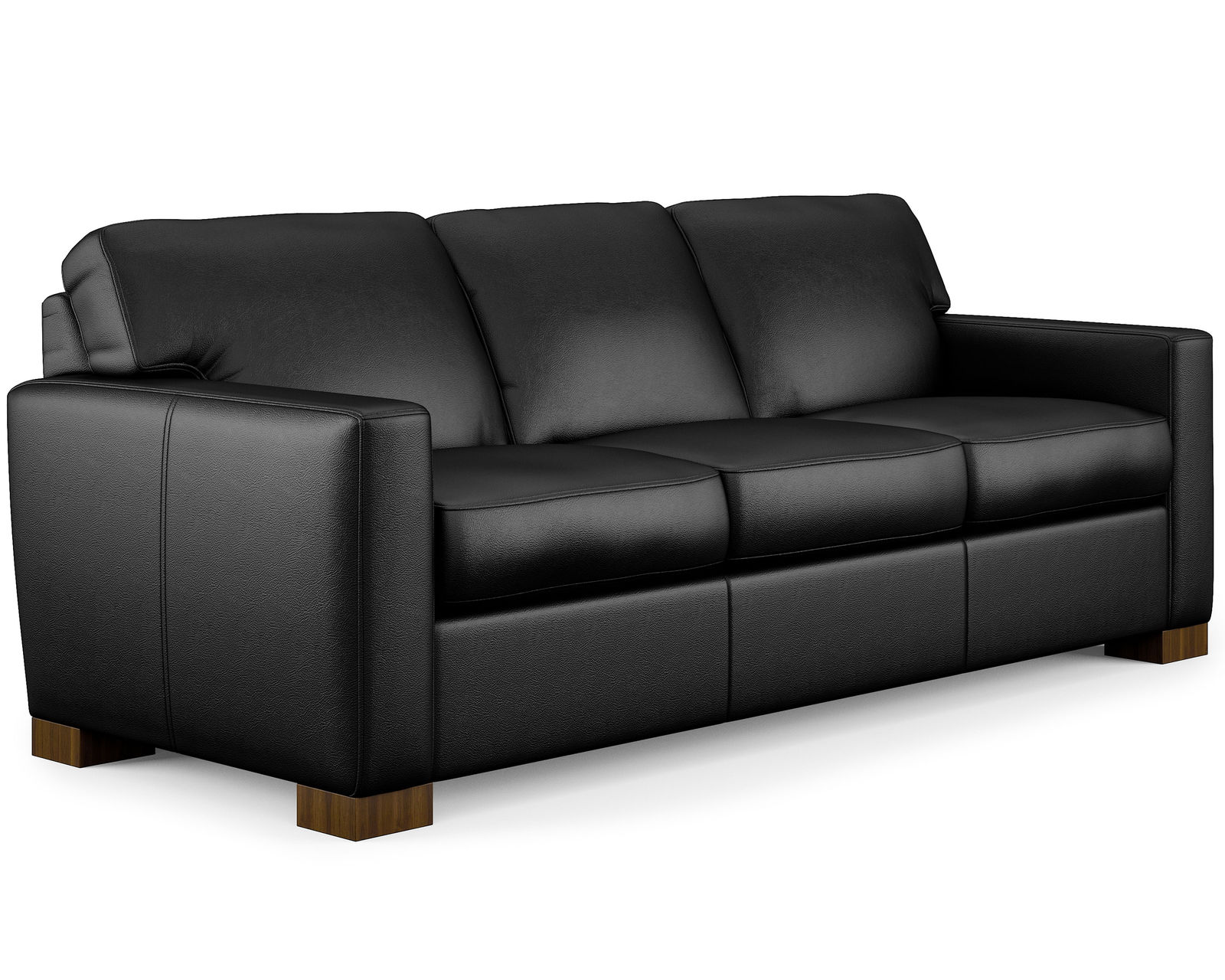 Bryant Leather Stationary Loveseat (Leather choices) - Bryant Leather 83" Sofa