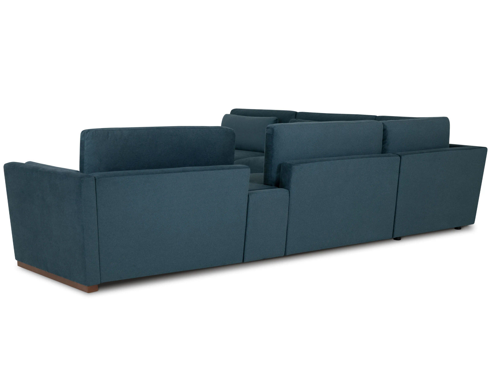 Shea 77646 Stationary Leather Sectional (100+ leathers) - Layout D: Five Piece Sectional 137" x 123"