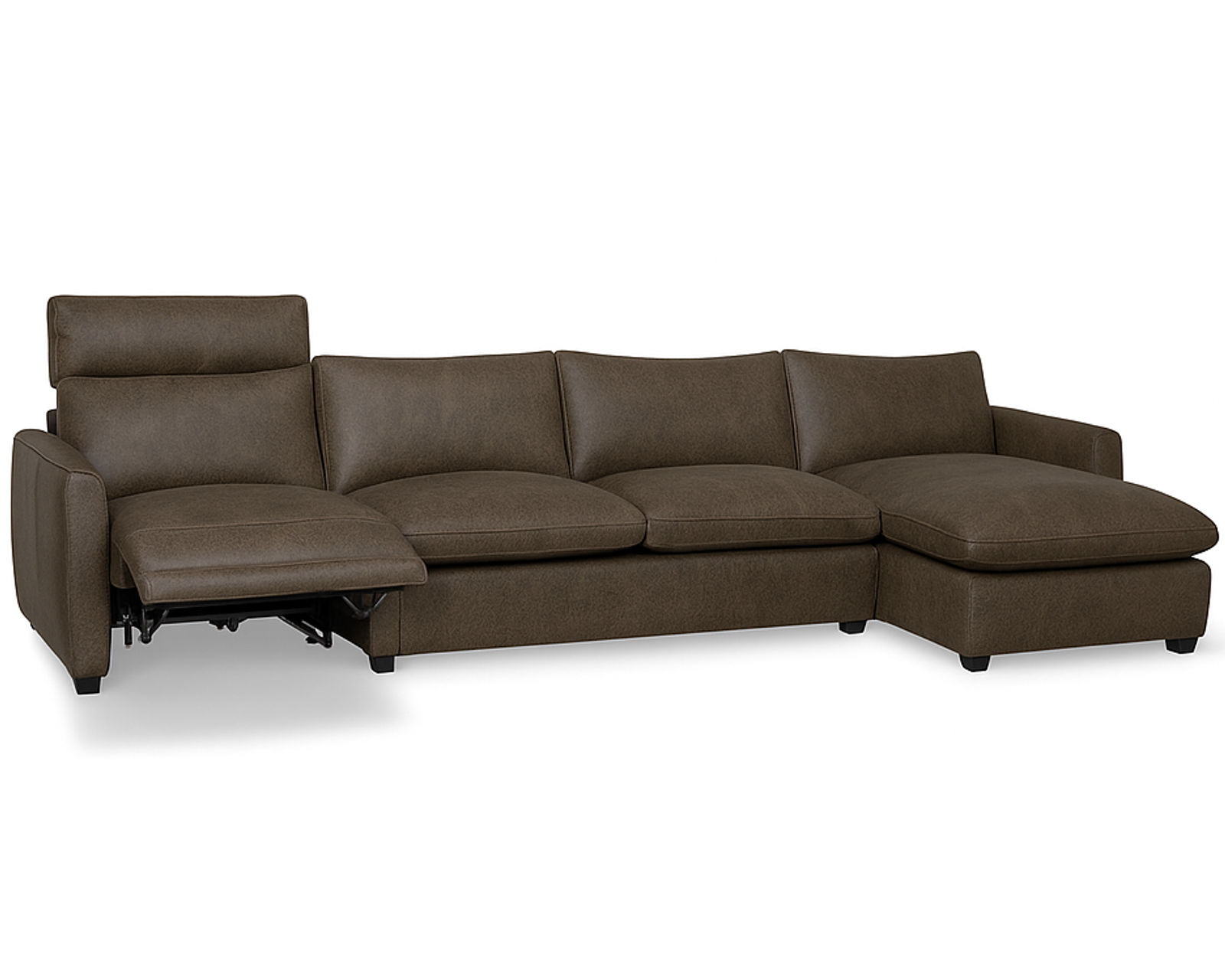 Laguna 77752 Power Reclining Sectional (+100 leathers) - Layout P: Three Piece Reclining Sectional 137" x 64"